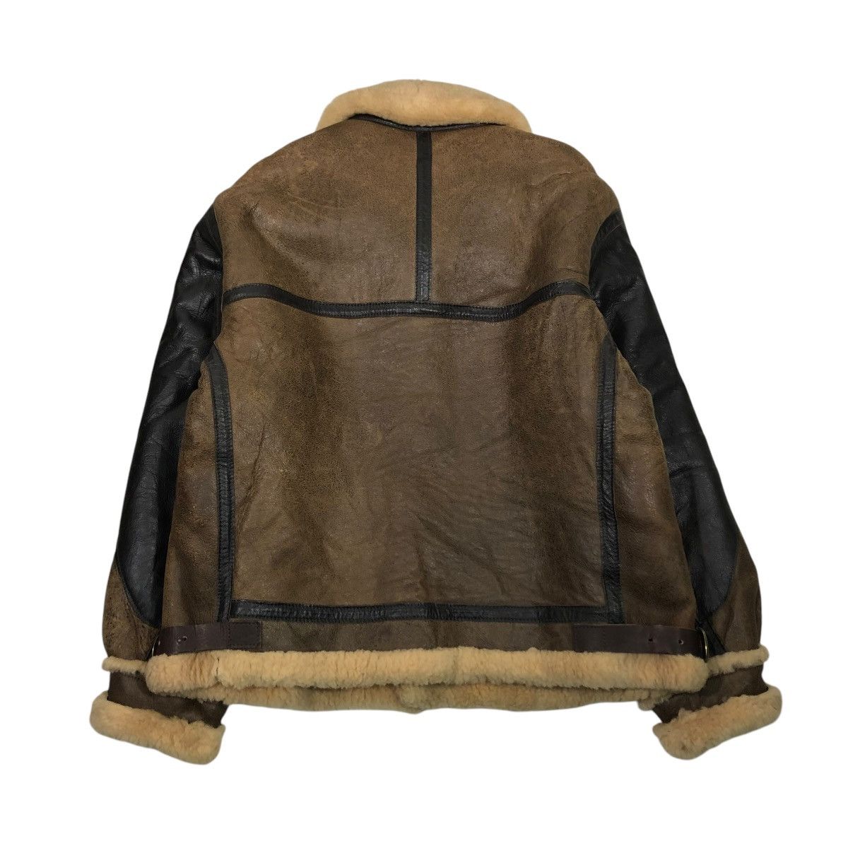 Aero Leathers 🔥TRUE VINTAGE 70’s GOLDEN BEAR SHEARLING FLIGHT JACKET B3 Size US M / EU 48-50 / 2 - 2 Thumbnail