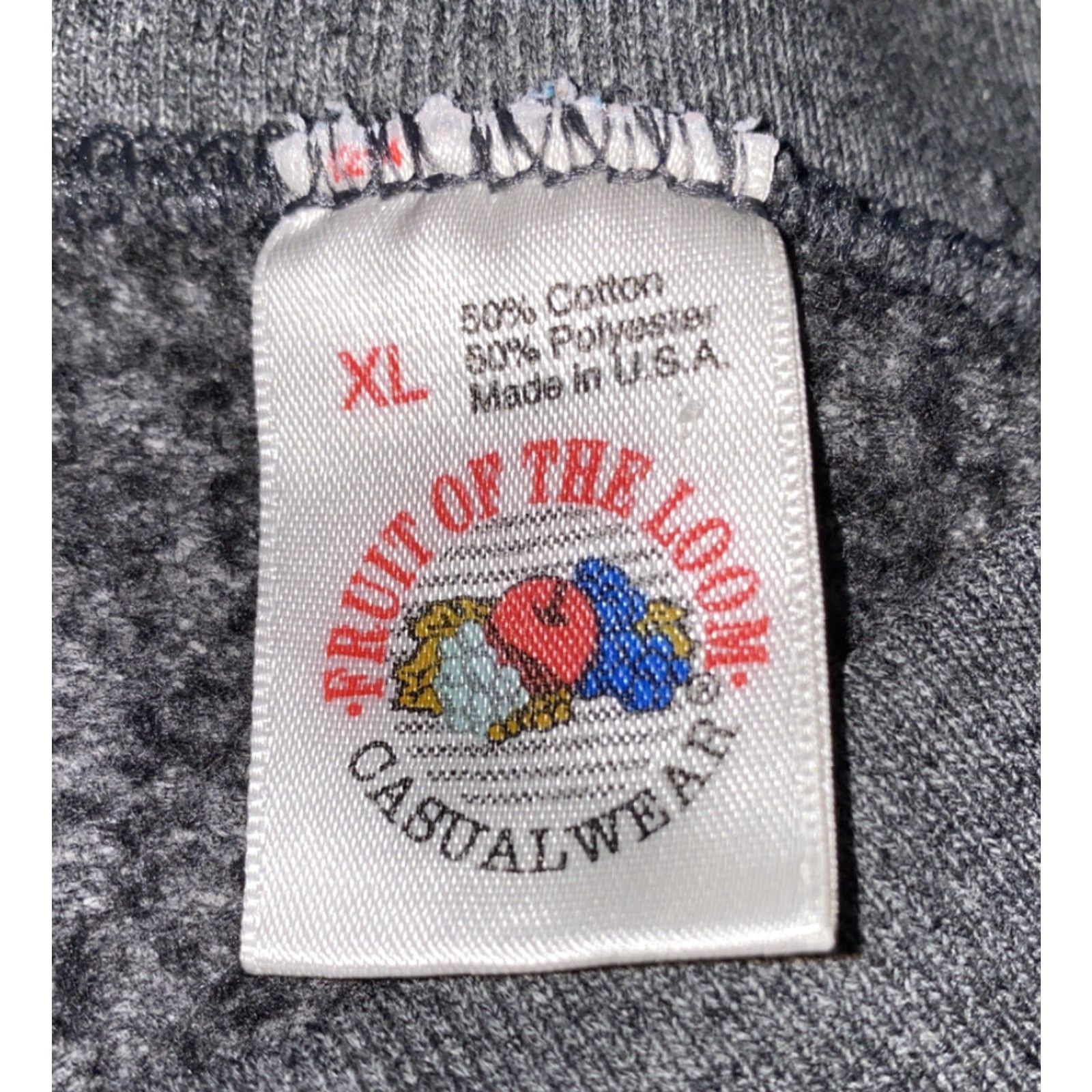 Fruit Of The Loom Fruit Of The Loom Mens Gray USA Made Pullover Sweatshirt XL Size US XL / EU 56 / 4 - 5 Thumbnail