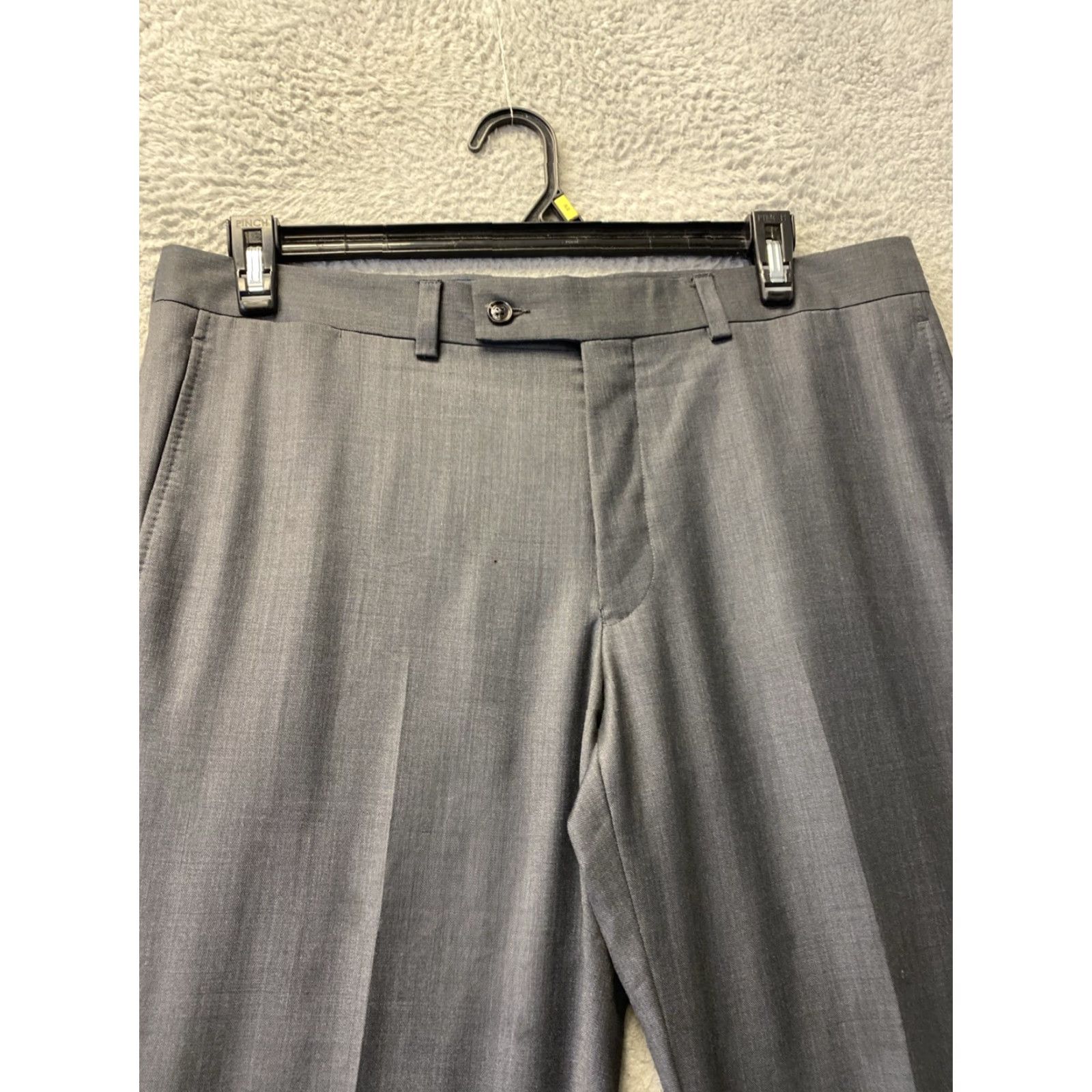 Ted Baker Ted Baker Modern Fit Dress Pants Men’s 36x32 Charcoal Gray Wool Blend /0402 Size US 36 / EU 52 - 5 Thumbnail