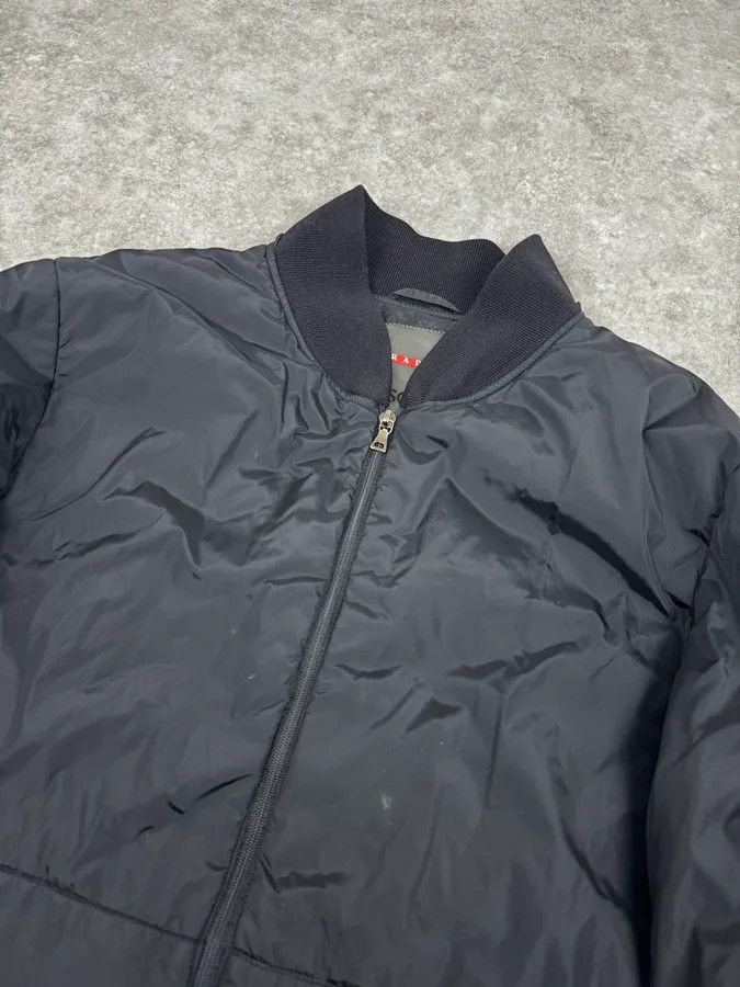 Prada 2000s Prada Black Nylon Bomber Jacket Size US L / EU 52-54 / 3 - 5 Thumbnail