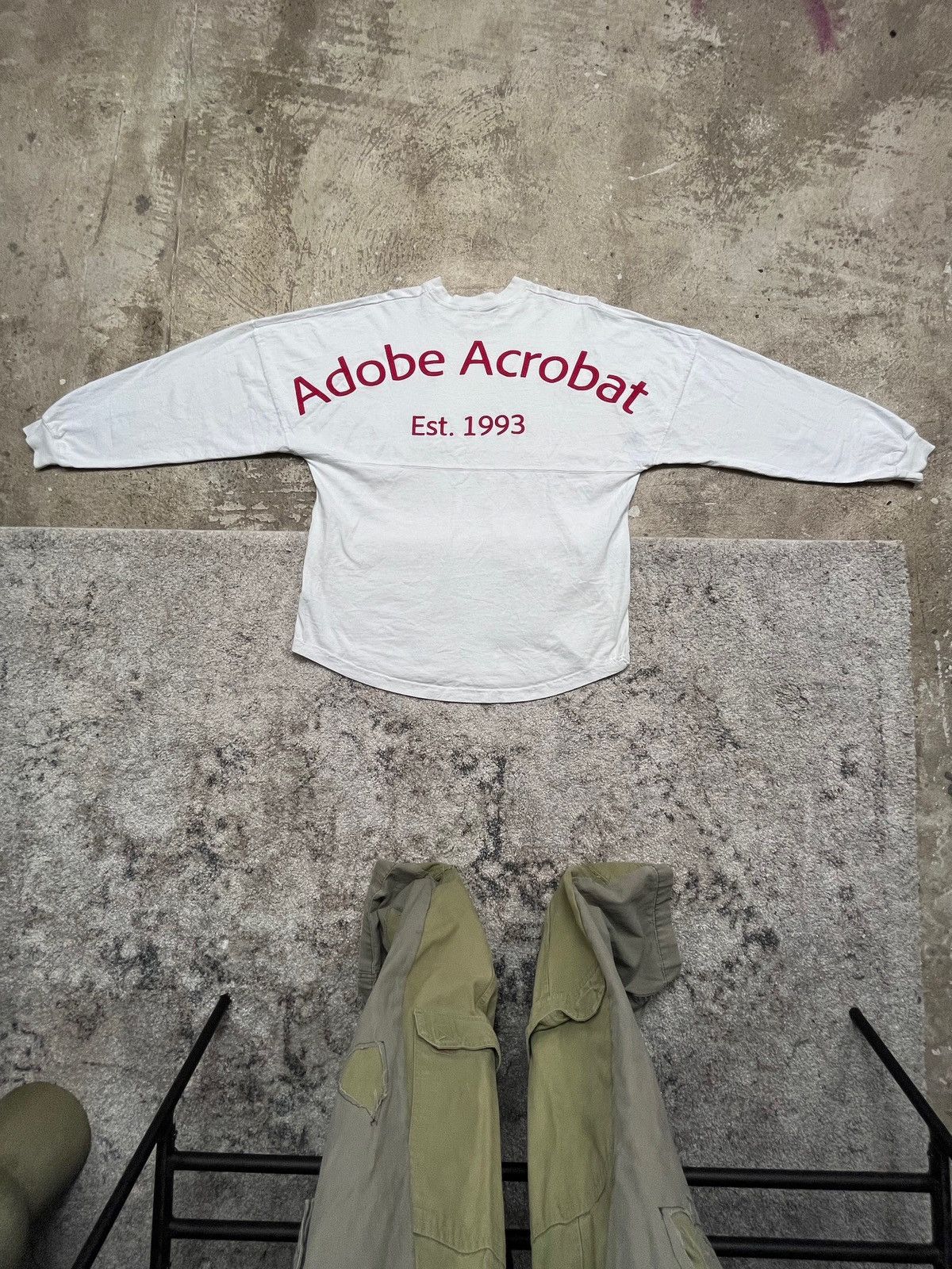 Microsoft × Vintage 1993 ADOBE ACROBAT PUFF LOGO OVERSIZED LONG SLEEVE - № 1288 Size US XL / EU 56 / 4 - 1 Thumbnail