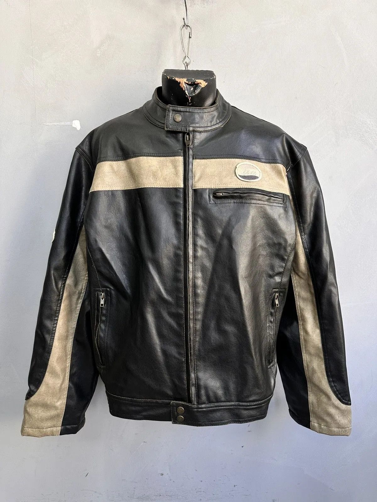Boris Bidjan Saberi Vintage Leather Jacket Cropped Racing Schott Harley Davidson Size US M / EU 48-50 / 2 - 1 Thumbnail