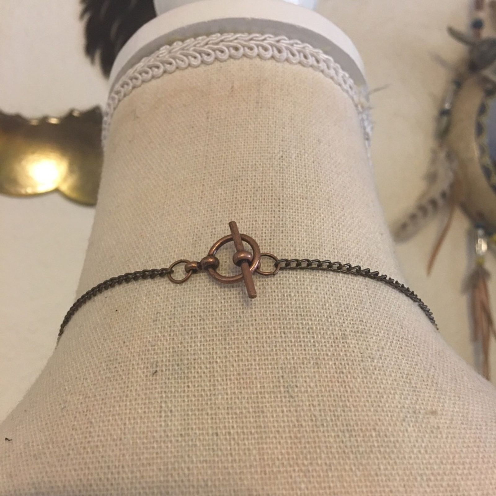 Vintage Vintage copper pendant with charms necklace Size ONE SIZE - 6 Thumbnail
