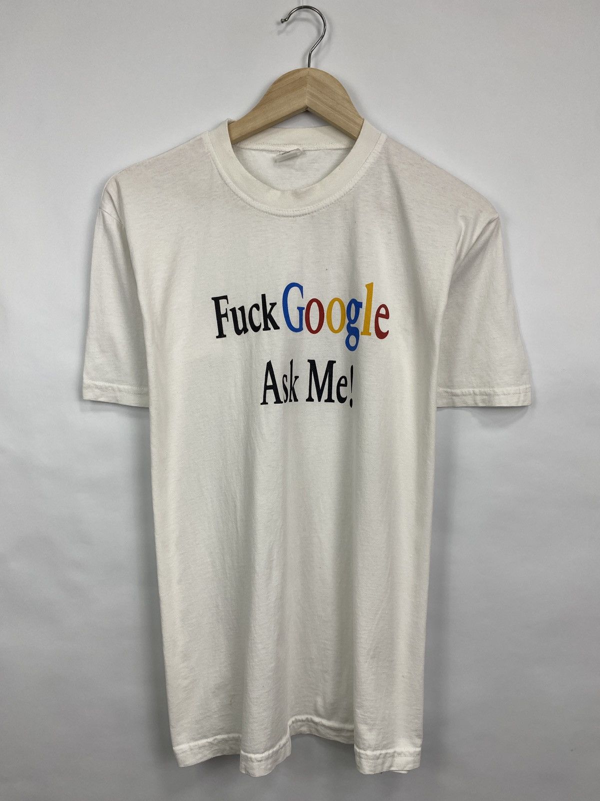 Other 🇺🇸 Vintage 90s Fuck Google Ask Me T-Shirt Rare Retro Y2K Hype Size US L / EU 52-54 / 3 - 3 Thumbnail