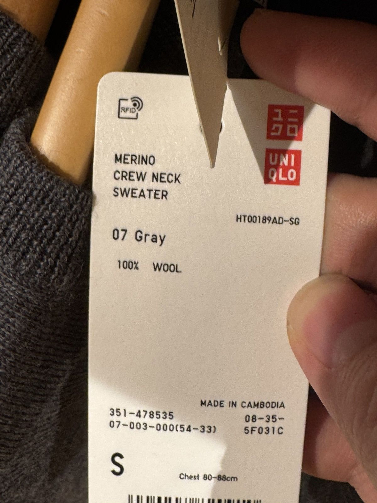 Uniqlo Uniqlo Merino Crew Neck Sweater Size US S / EU 44-46 / 1 - 11 Thumbnail