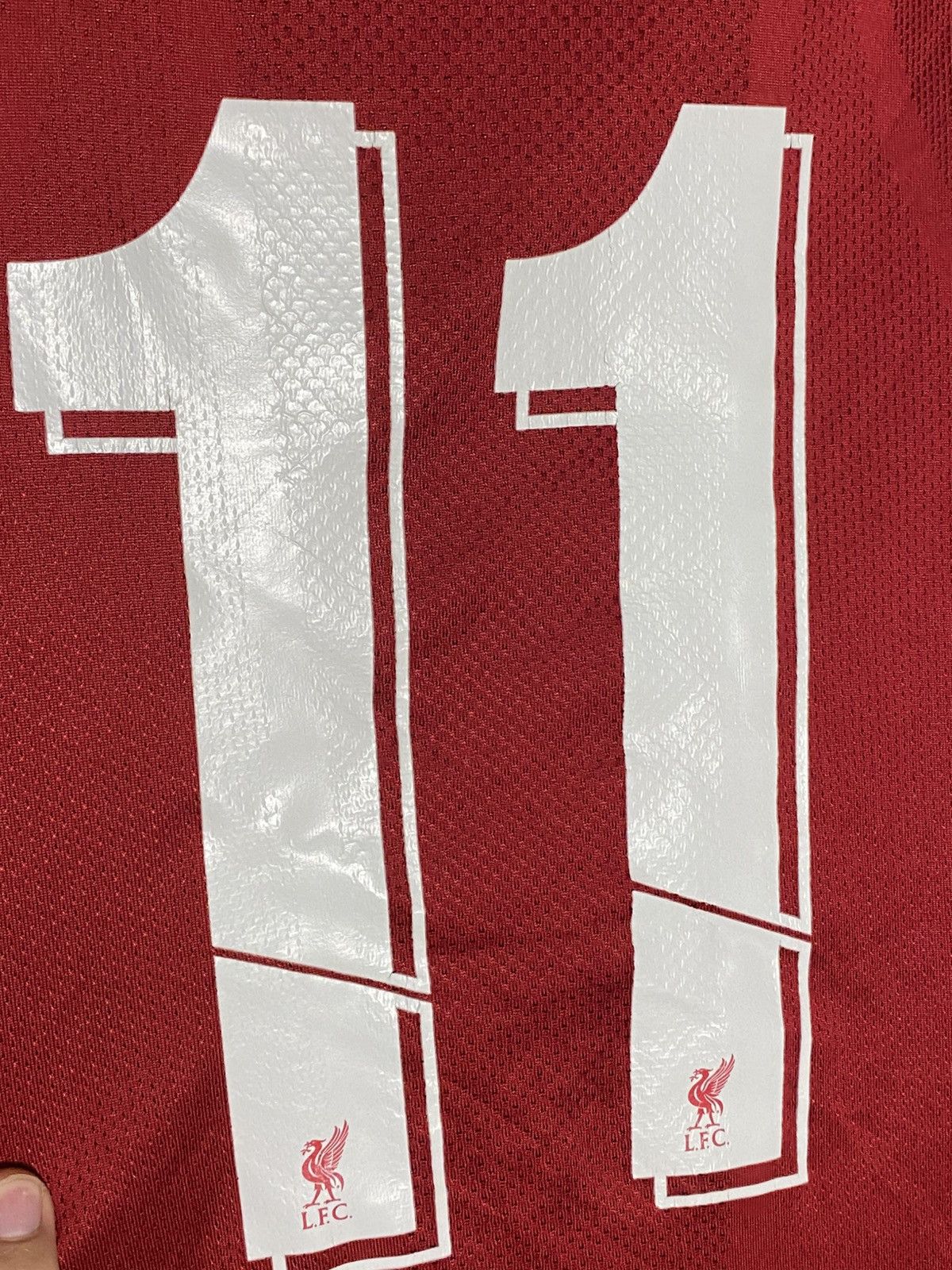 New Balance 2019 Liverpool New Balance Soccer Jersey 11 Salah Cup Size US S / EU 44-46 / 1 - 8 Thumbnail