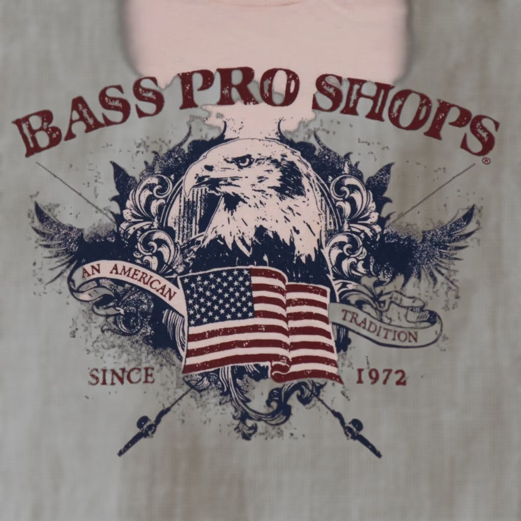 Bass Pro Shops Bass Pro Shop T-Shirt Men S Pink Short Sleeve Cotton Logo Patriotic 2010s Size US S / EU 44-46 / 1 - 1 Thumbnail