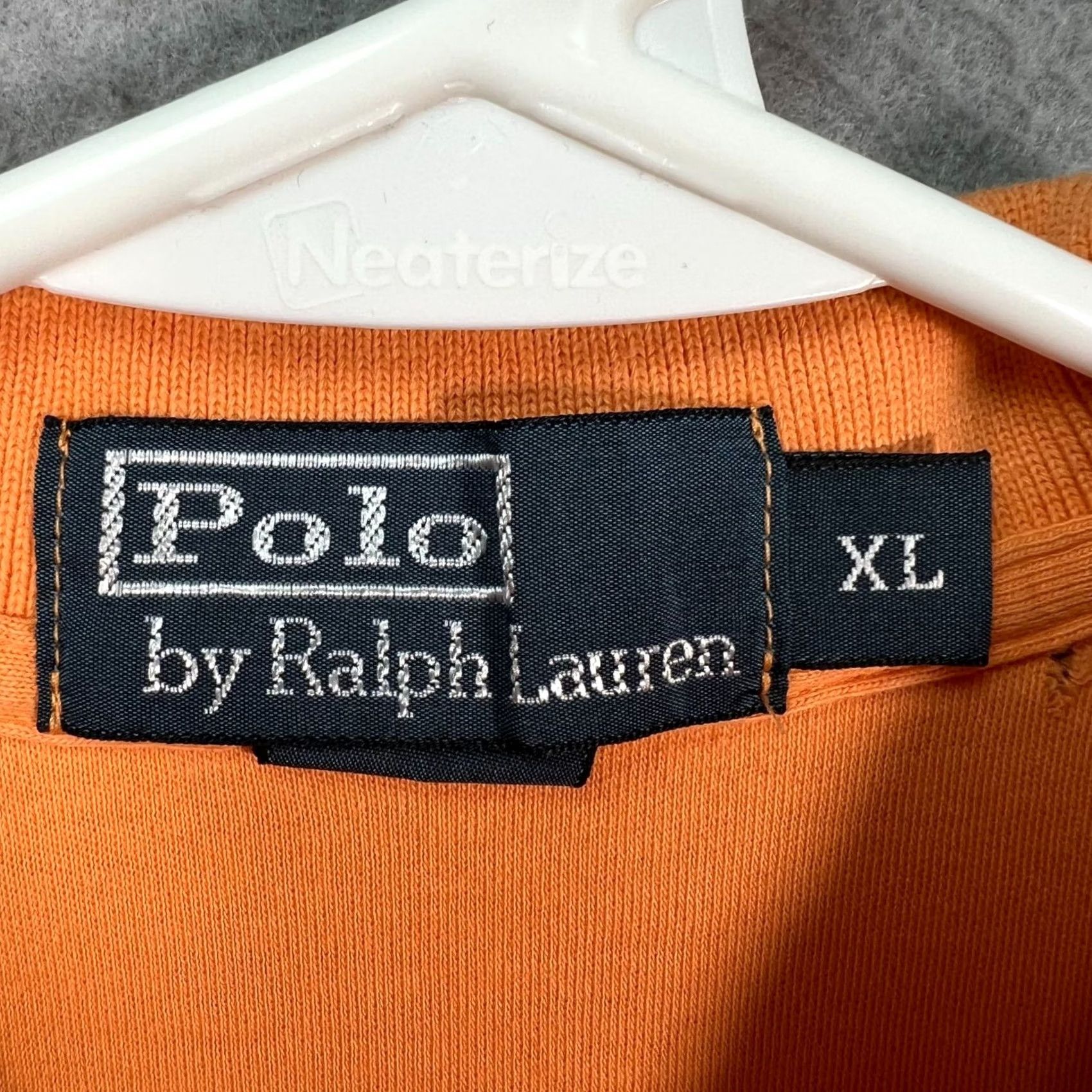 Polo Ralph Lauren Polo Ralph Lauren Orange Mens Cotton Polo Shirt XL Short Sleeve Classic Fit Size US XL / EU 56 / 4 - 3 Thumbnail