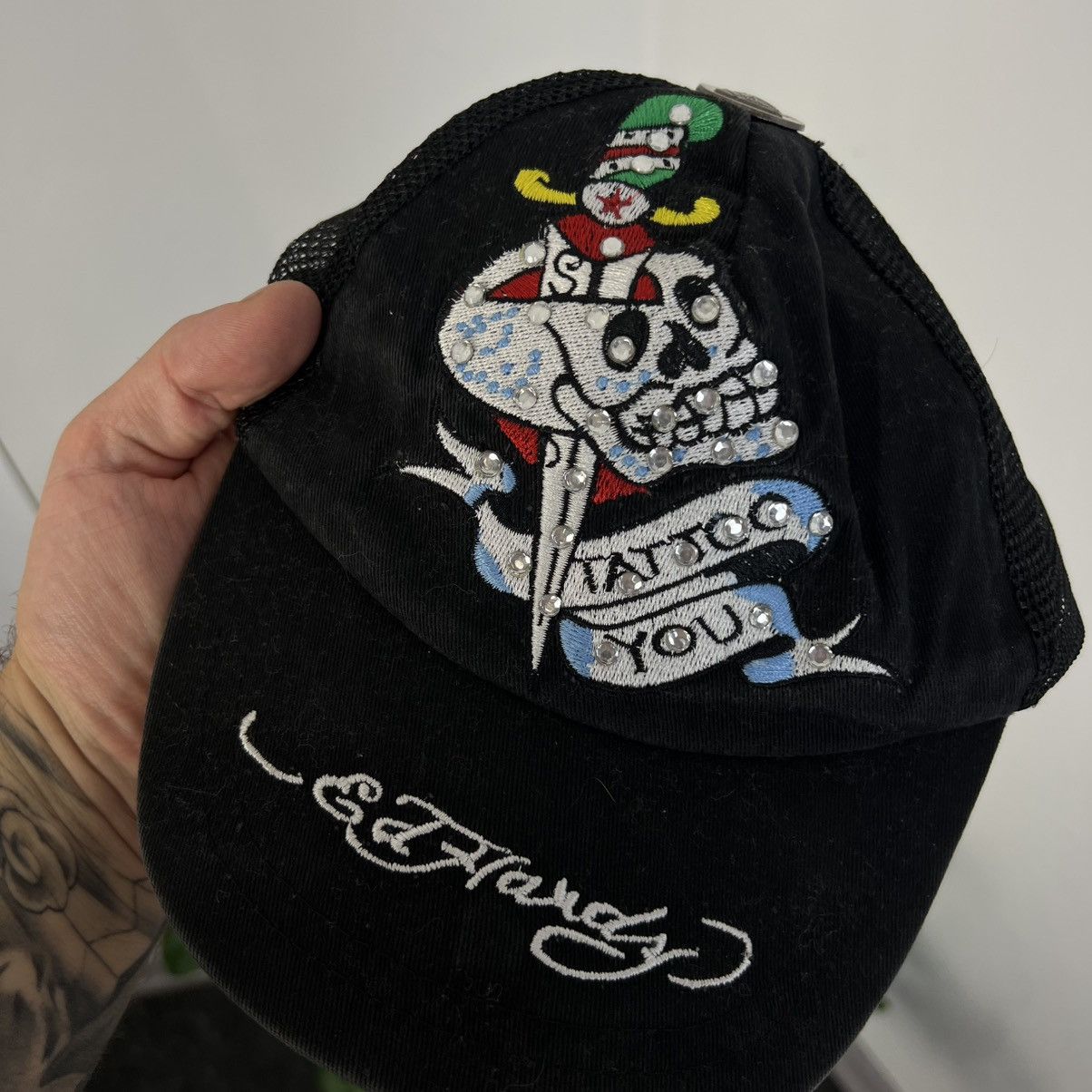 Ed Hardy Vintage Y2K Ed Hardy Big Logo Trucker Cap Japanese Style Size ONE SIZE - 2 Thumbnail