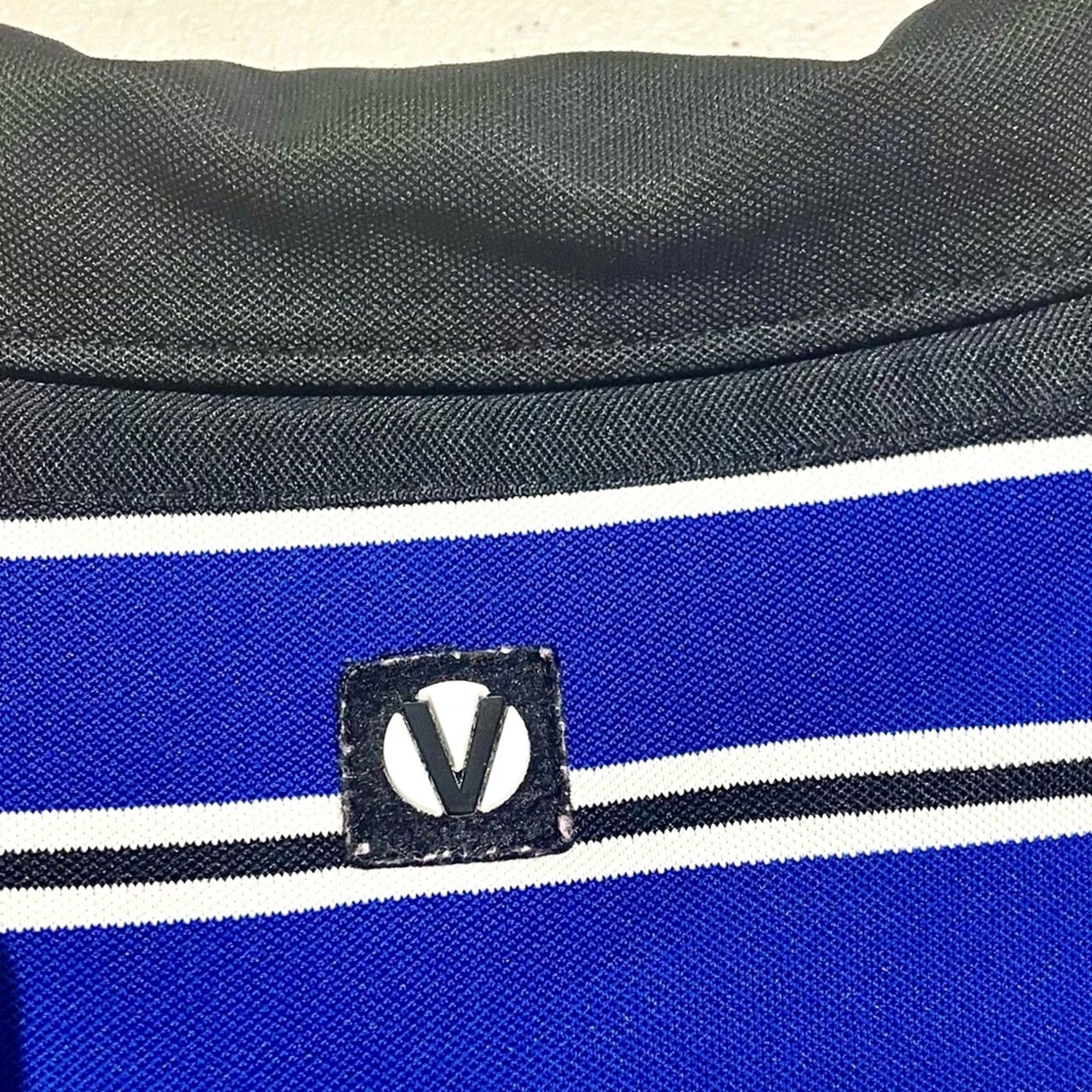 Vintage Vuga Golf Polo Shirt Men's Size XXL Blue Stripe Stretch Performance Size US XXL / EU 58 / 5 - 3 Thumbnail