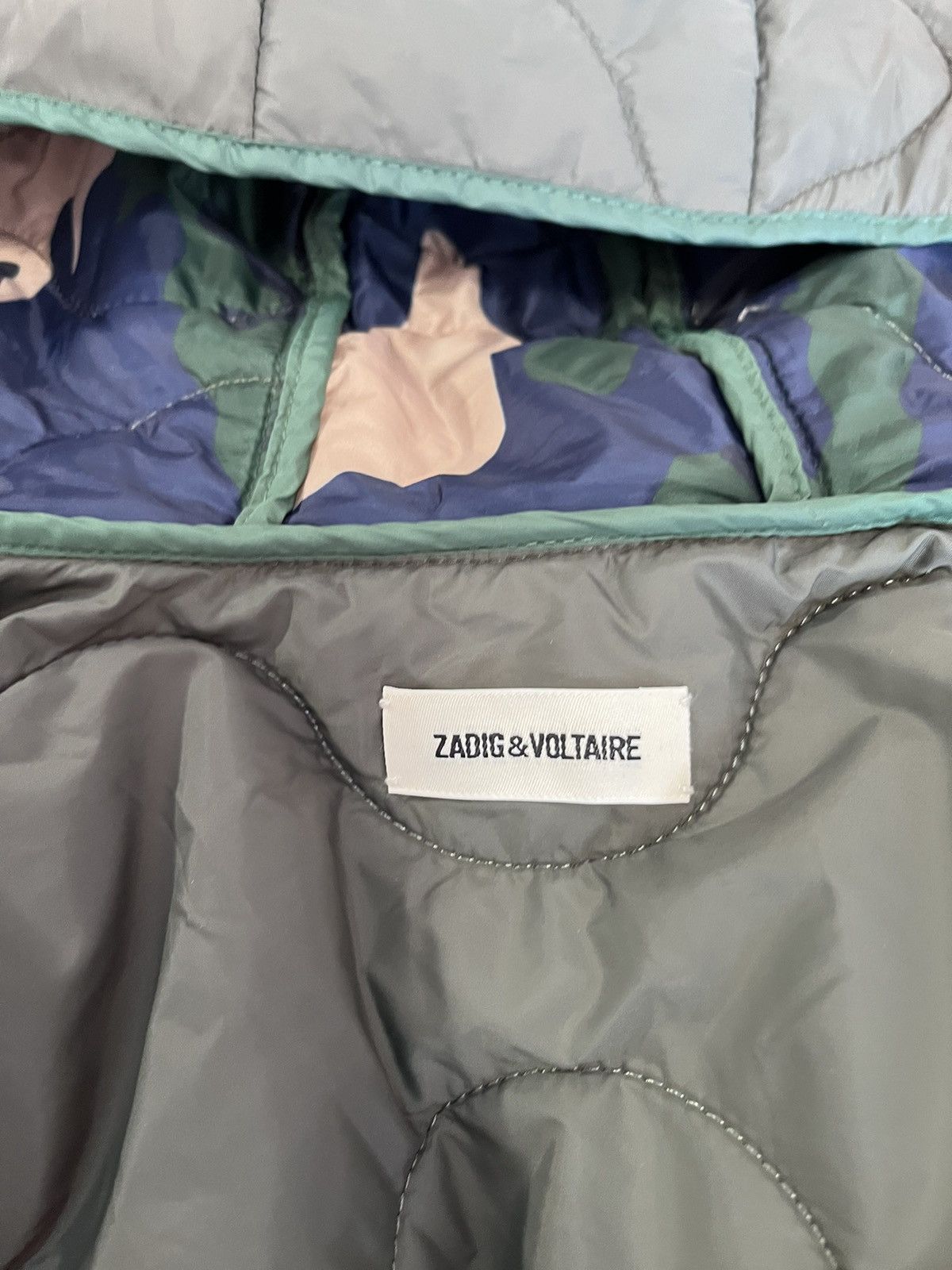 Zadig & Voltaire Zadig Voltaire Women Jacket Quilted Blaka Green RRP280$ Size S / US 4 / IT 40 - 5 Thumbnail