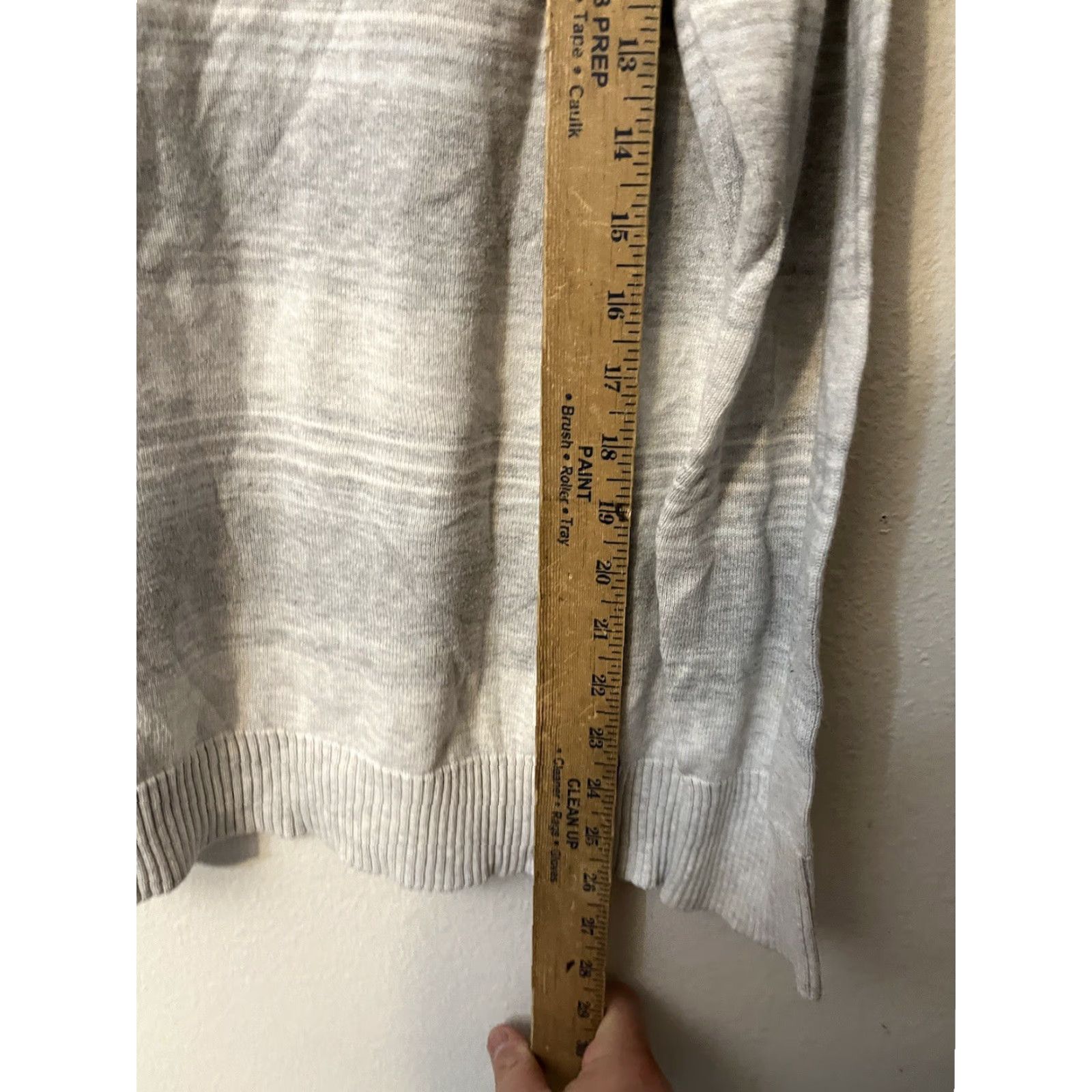 Eddie Bauer Eddie Bauer Striped White Gray Charcoal Lightweight Turtleneck Sweater XL Cotton Size XL / US 12-14 / IT 48-50 - 4 Thumbnail