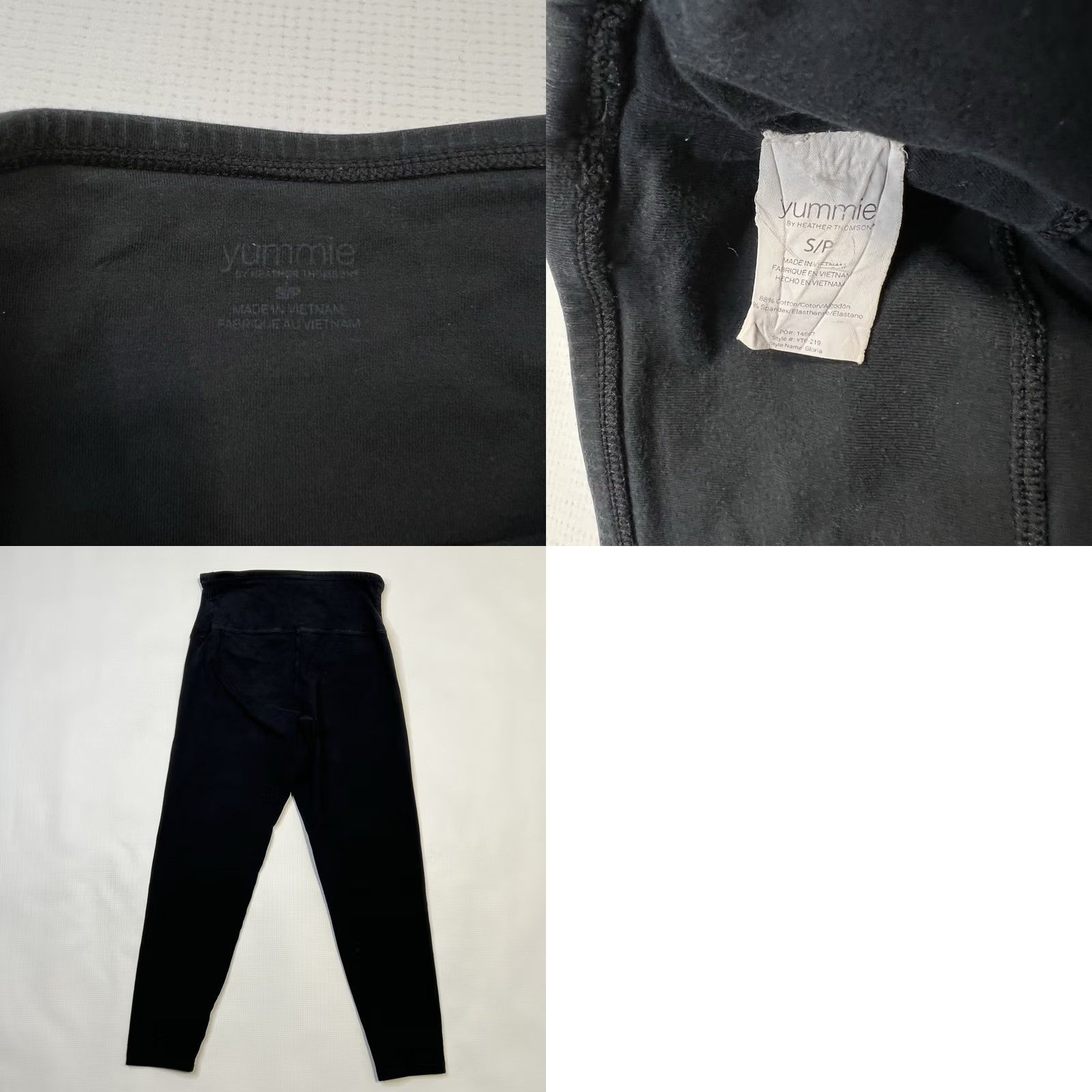 Vintage Yummie Gloria Leggings Capri Black Size Small Womens Activewear Shaping Stretch Capris Dark Washes Velvet? Size 28" / US 6 / IT 42 - 8 Thumbnail
