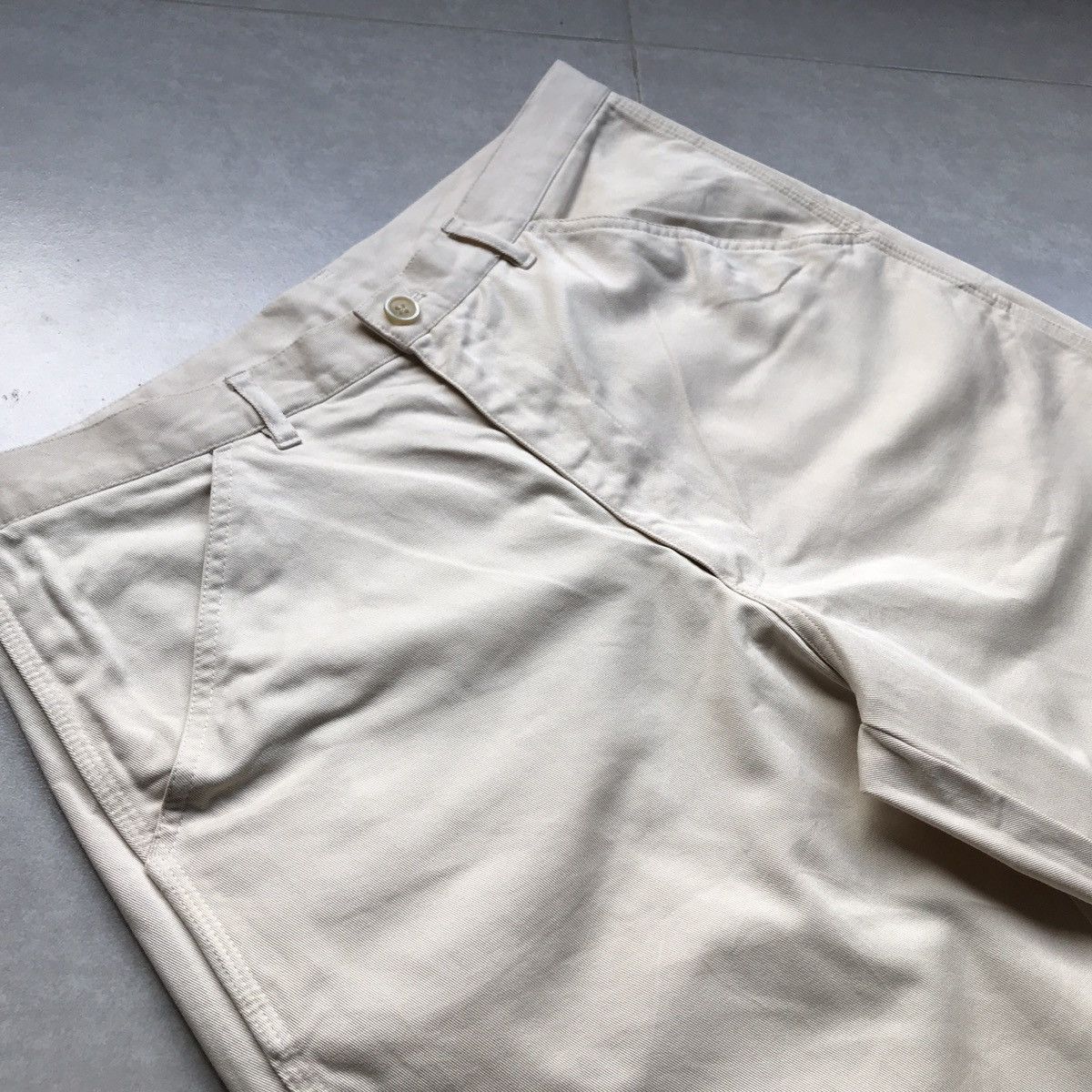 Comme des Garcons SHIRT Comme des Garcons Shirt Beige Trouser Size US 34 / EU 50 - 4 Thumbnail