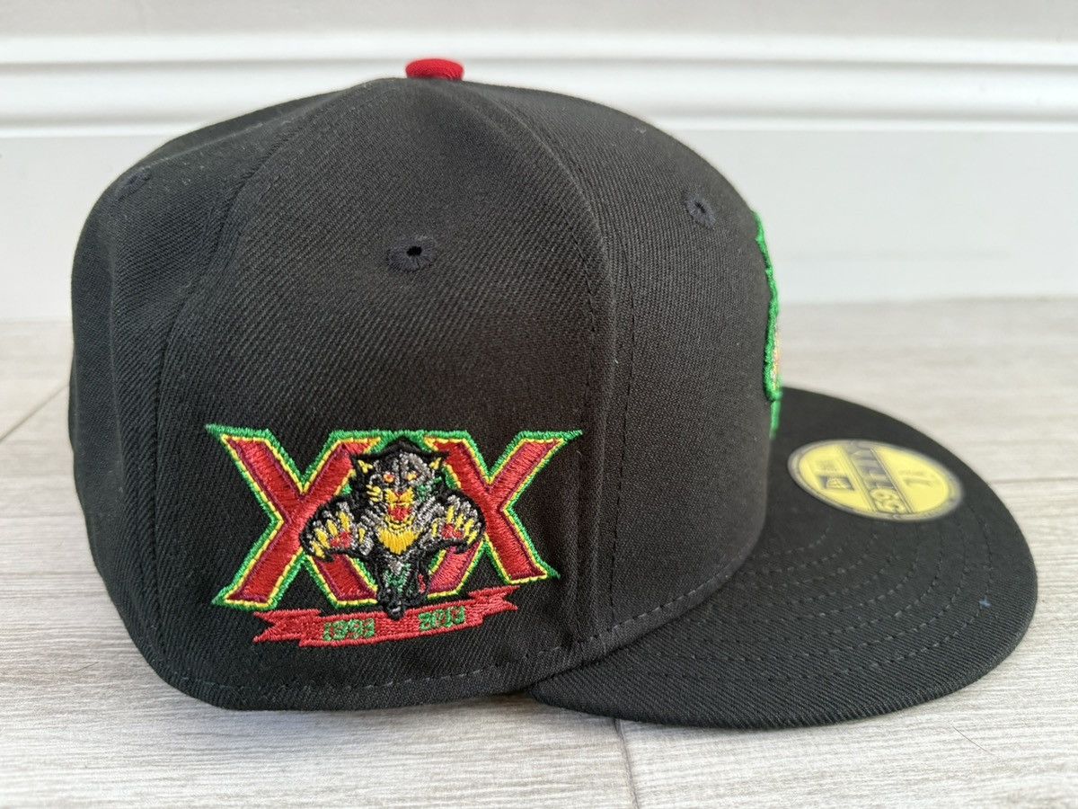 New Era Florida Panthers New Era 20 Years Black Green Fitted 7 3/8 Size ONE SIZE - 2 Thumbnail