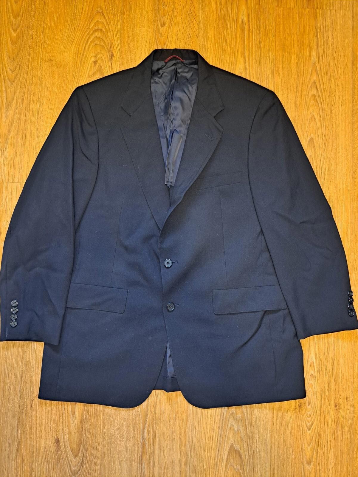 Hart Schaffner Marx VINTAGE Hart Schaffner Marx Suit Jacket Separate 44R Black Size 44R - 1 Thumbnail