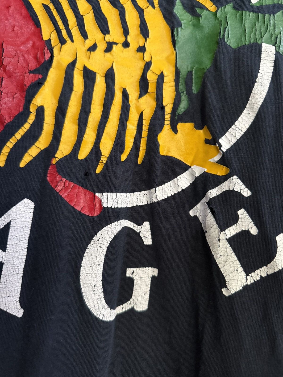 Girl Skateboards Thrashed Vintage 90s Bronze Age Rasta Skateboard Faded Tee Size US XL / EU 56 / 4 - 3 Thumbnail