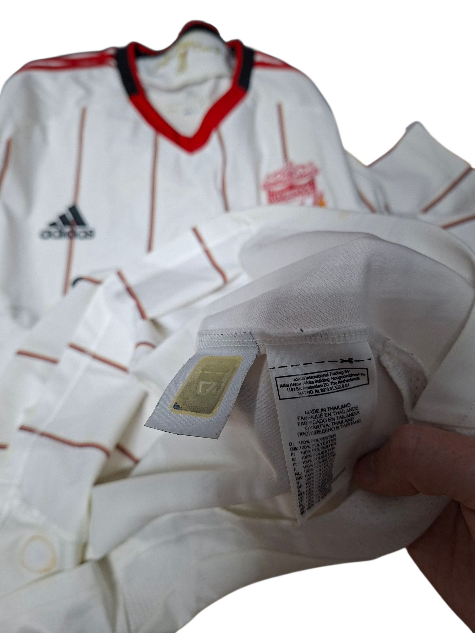 Adidas JOE COLE LIVERPOOL ADIDAS VINTAGE 2010/2011 SOCCER JERSEY Size US L / EU 52-54 / 3 - 9 Thumbnail