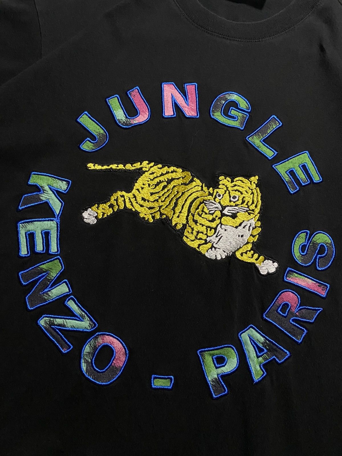H&M × Kenzo Kenzo x H&M Jungle Kenzo Paris Embroidered Big Logo t shirt Size US M / EU 48-50 / 2 - 10 Thumbnail