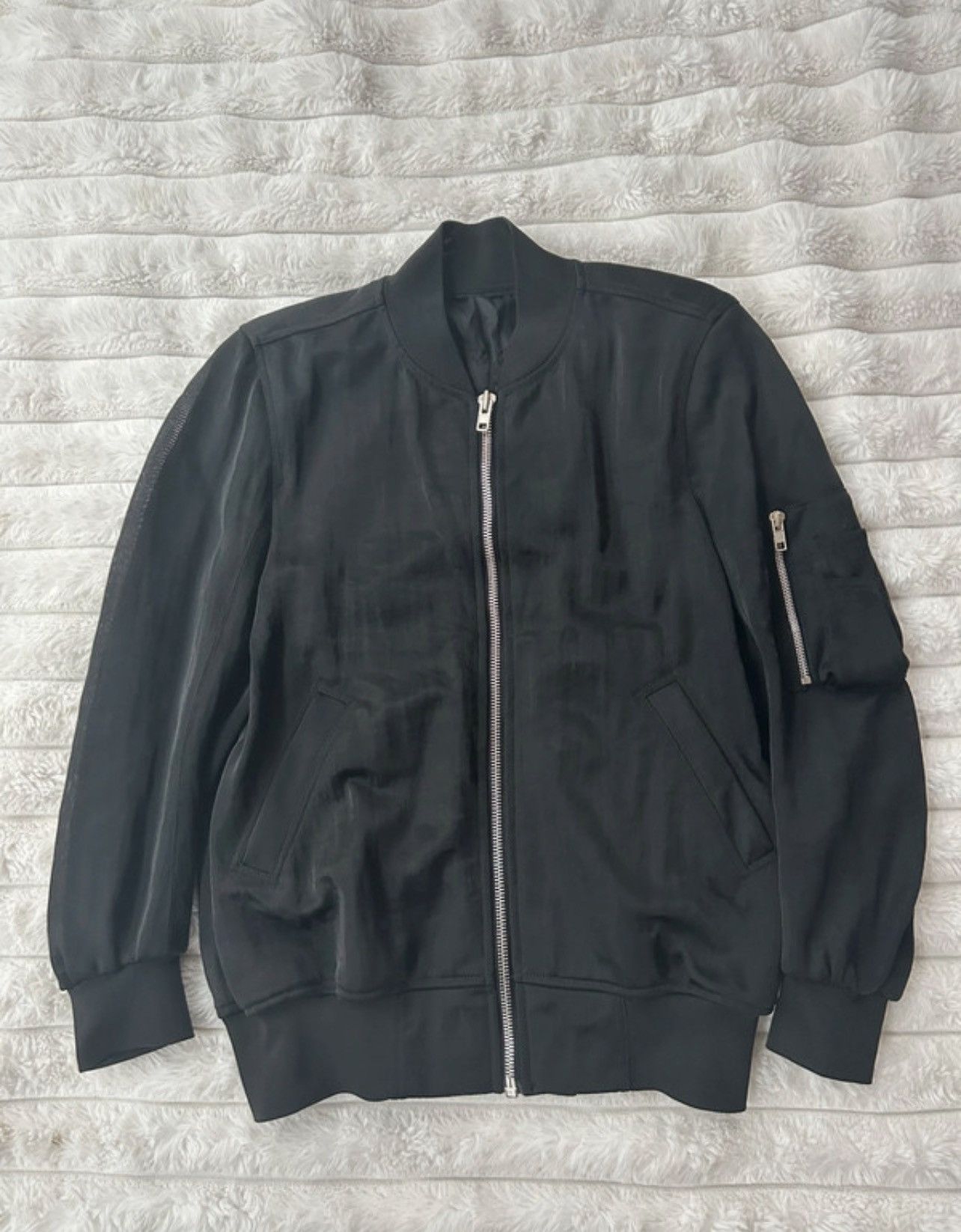 Rick Owens Rick Owens Mainline Mesh Bomber Jacket Size L / US 10 / IT 46 - 1 Thumbnail