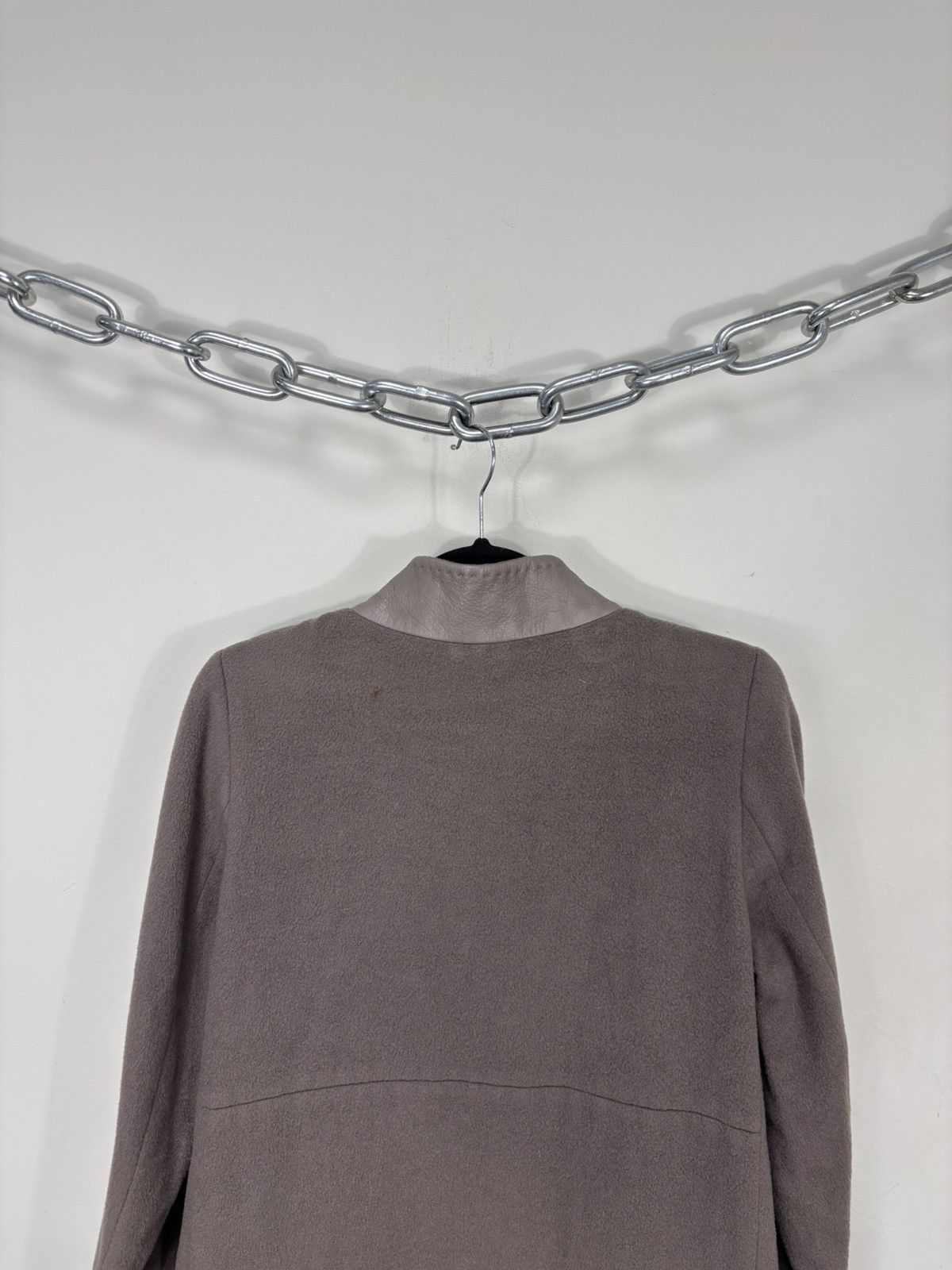 Cinzia Rocca Cinzia Rocca Women’s Taupe Virgin Wool Coat Stand Collar Size M / US 6-8 / IT 42-44 - 21 Thumbnail