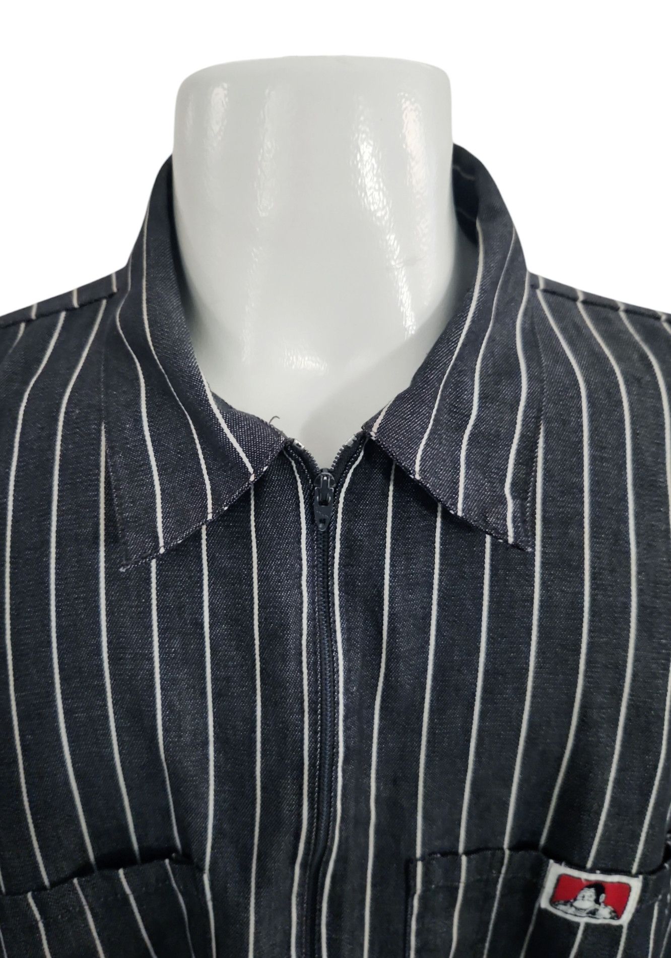 Ben Davis × Vintage Ben Davis Vintageb Talon Zipper Blue 80s Quarter Zip SZ XXL Size US XXL / EU 58 / 5 - 4 Thumbnail
