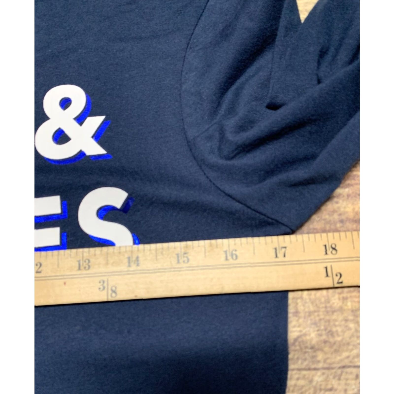 Vintage Zoe + Liv T-Shirt Small Long Sleeve Blue White Hugs & Knishes NEW Women Casual Pullover Round Neck Cotton Blend Knit Regular Size S / US 4 / IT 40 - 5 Thumbnail