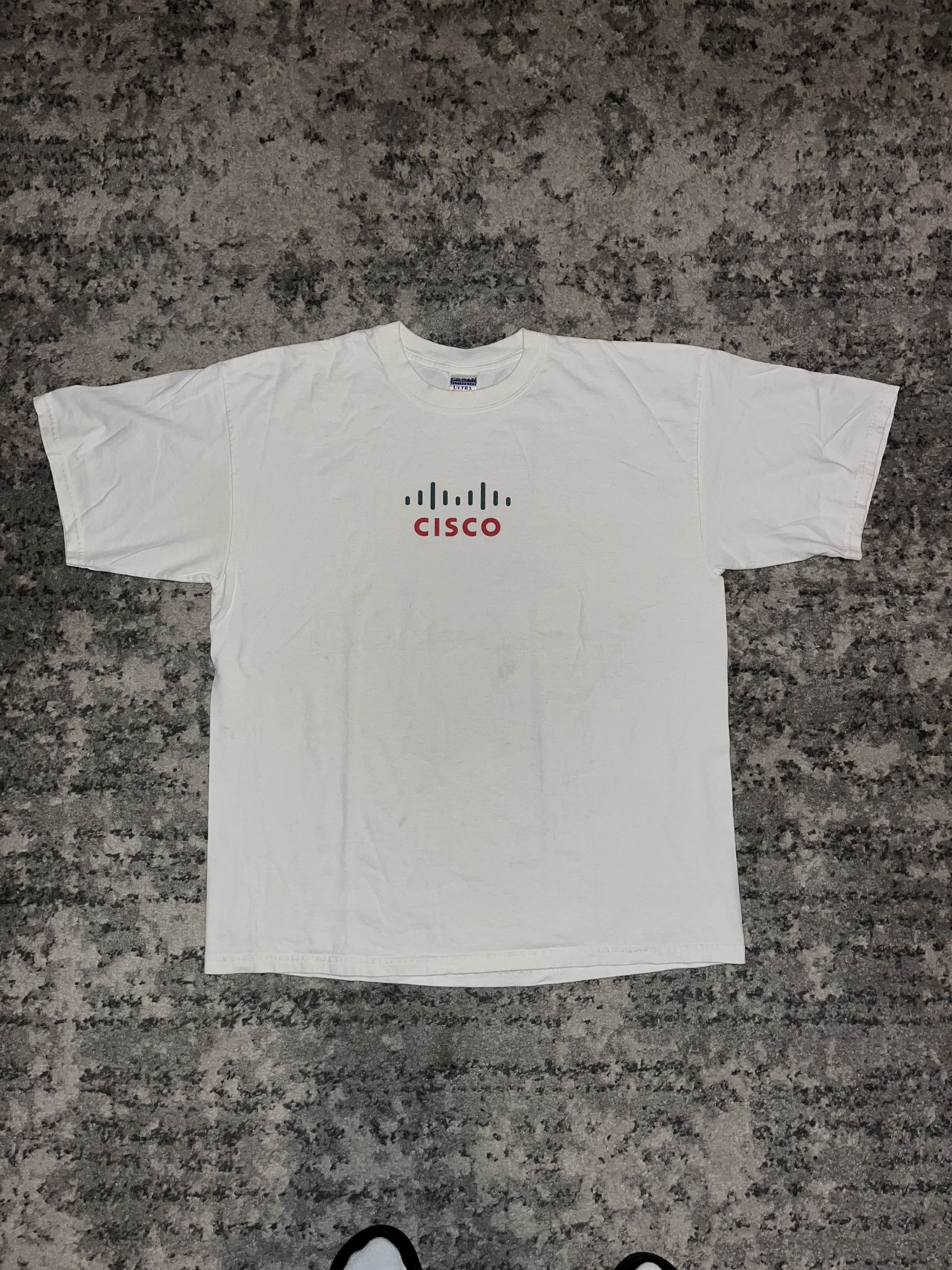 Vintage Vintage 90s Cisco Logo Tech Tee Size US XL / EU 56 / 4 - 3 Thumbnail