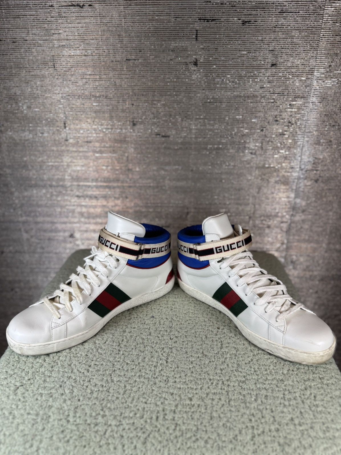 Gucci Gucci Web Accent Leather Sneaker Size US 10.5 / EU 43-44 - 3 Thumbnail