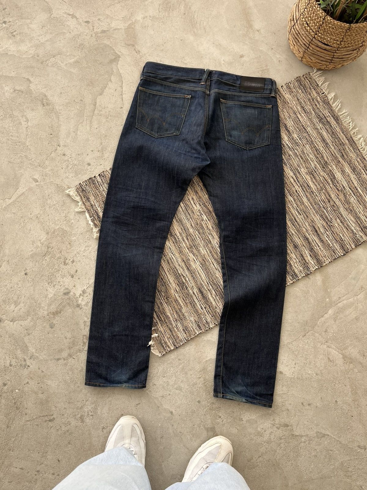 Edwin Vintage Edwin Japanese Faded Denim Jeans 33/32 Blue Y2K Size US 33 - 1 Thumbnail