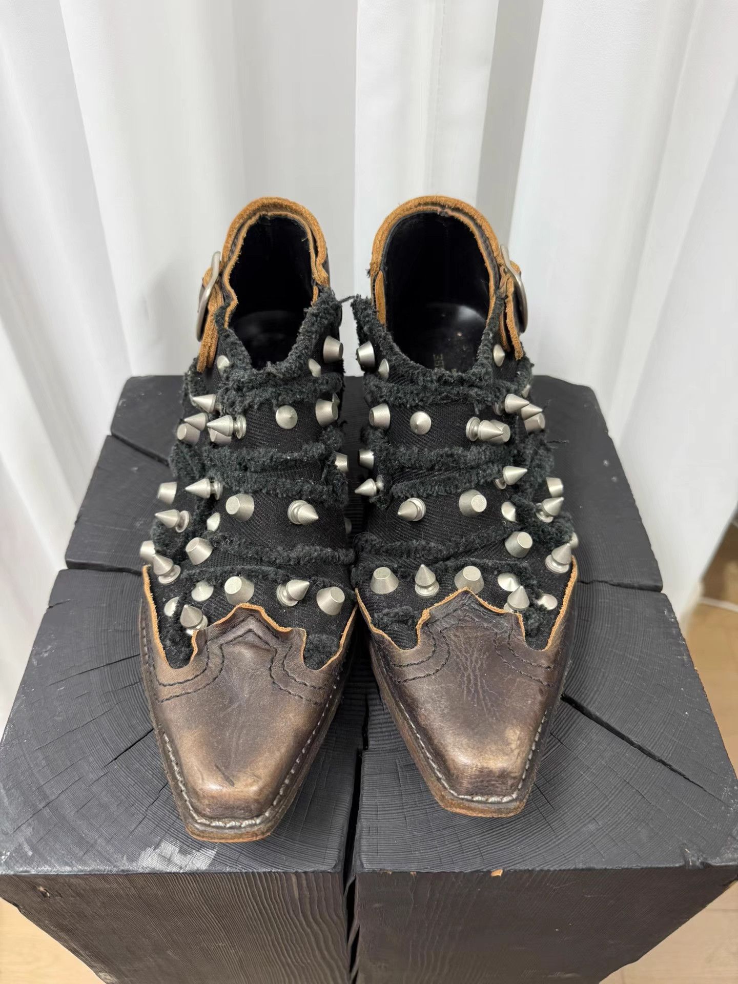Junya Watanabe Junya Watanabe x CDG Studded Pointed Toe Boots K20 Size US 8 / EU 41 - 2 Thumbnail