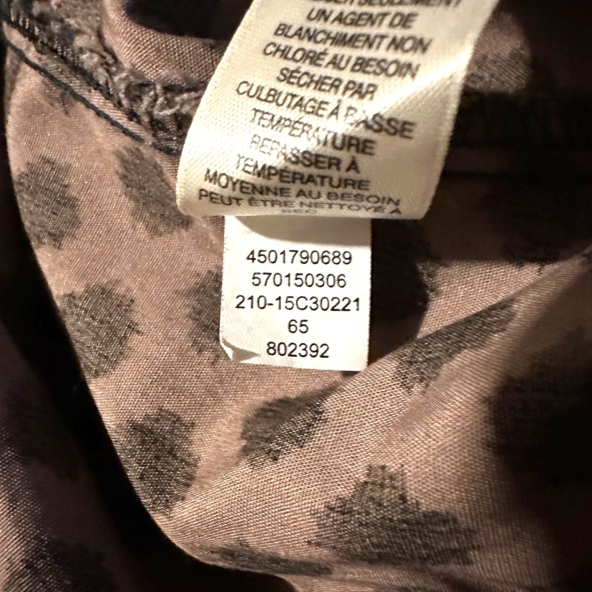 Chicos Chico's Ladies Taupe Black Wrinkle Resistant Cotton Fitted B Size XS / US 0-2 / IT 36-38 - 9 Thumbnail