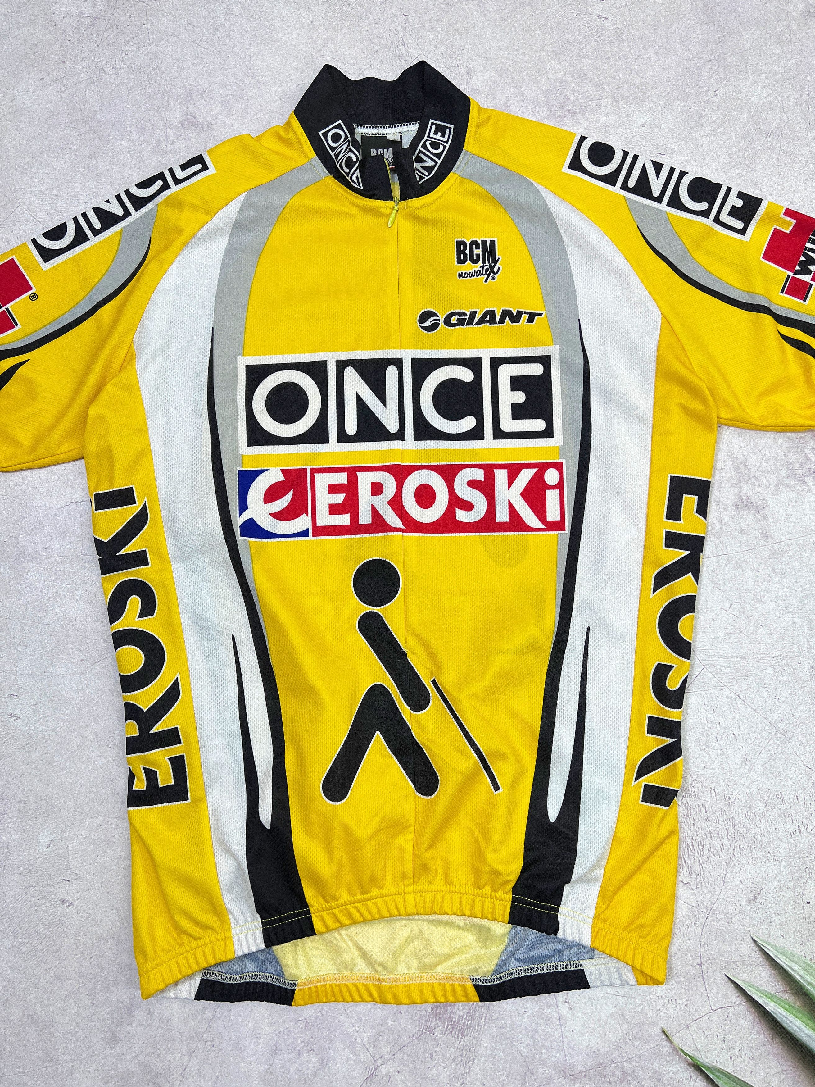 Sports Specialties × Vintage BMC Once Eroski Cycling Jersey Giant 3/4 zip Size US M / EU 48-50 / 2 - 8 Thumbnail