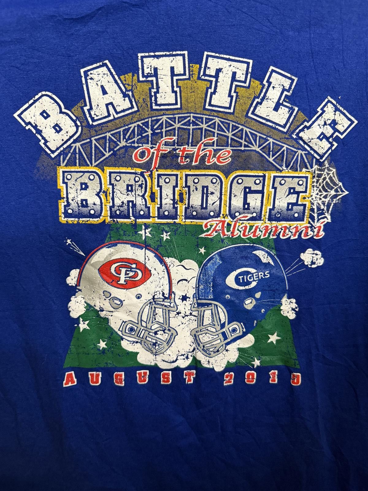 Hanes Battle of the Bridge 2010 Alumni T-shirt Wildcats vs Tigers Size US XXL / EU 58 / 5 - 3 Thumbnail