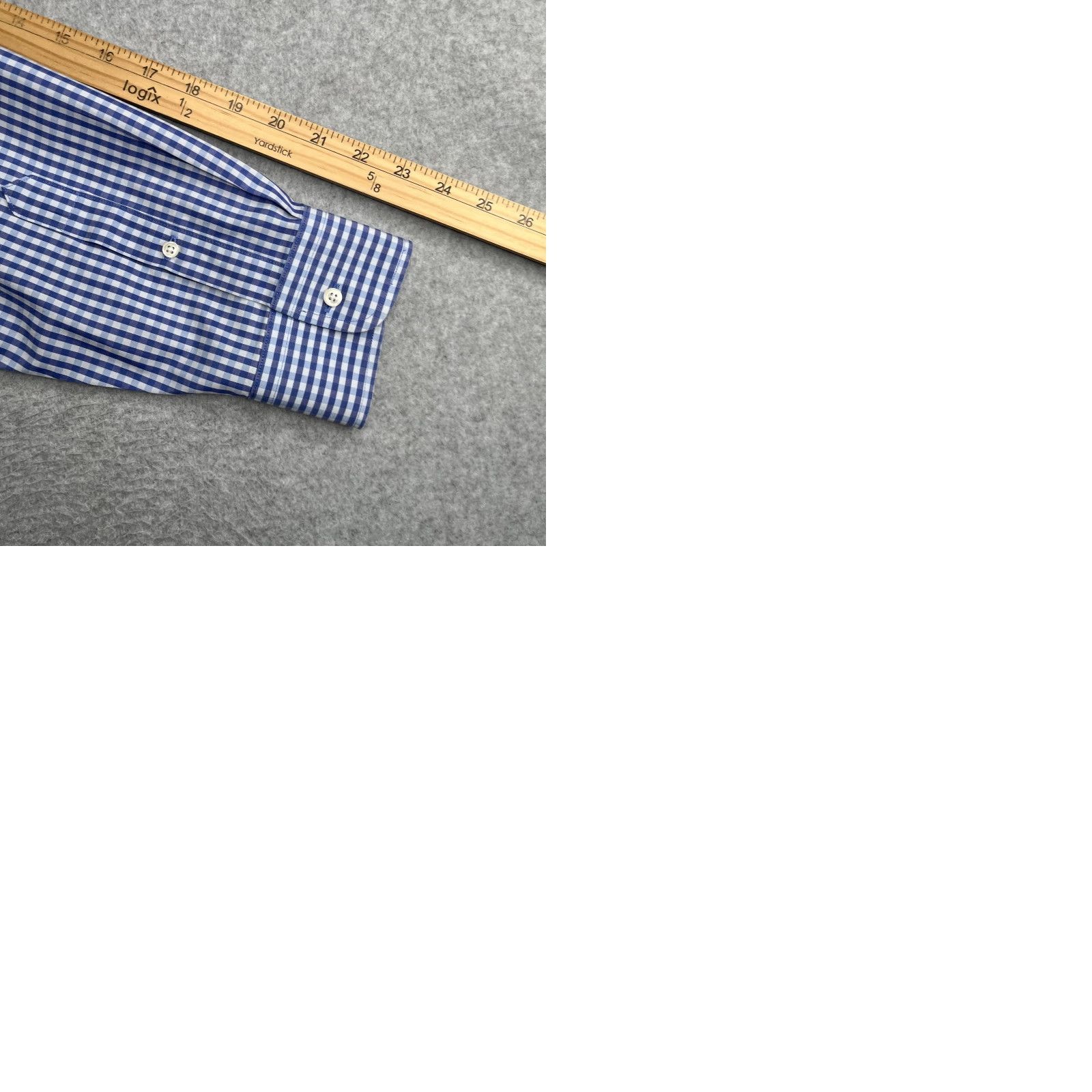 Nordstrom Nordstrom Mens Shop Shirt Large Wrinkle Free Casual Button Up Long Sleeve Plaid Blue Cotton Woven Button-Down Pocketed Classic Regular L Mens Shirt Size US L / EU 52-54 / 3 - 9 Thumbnail