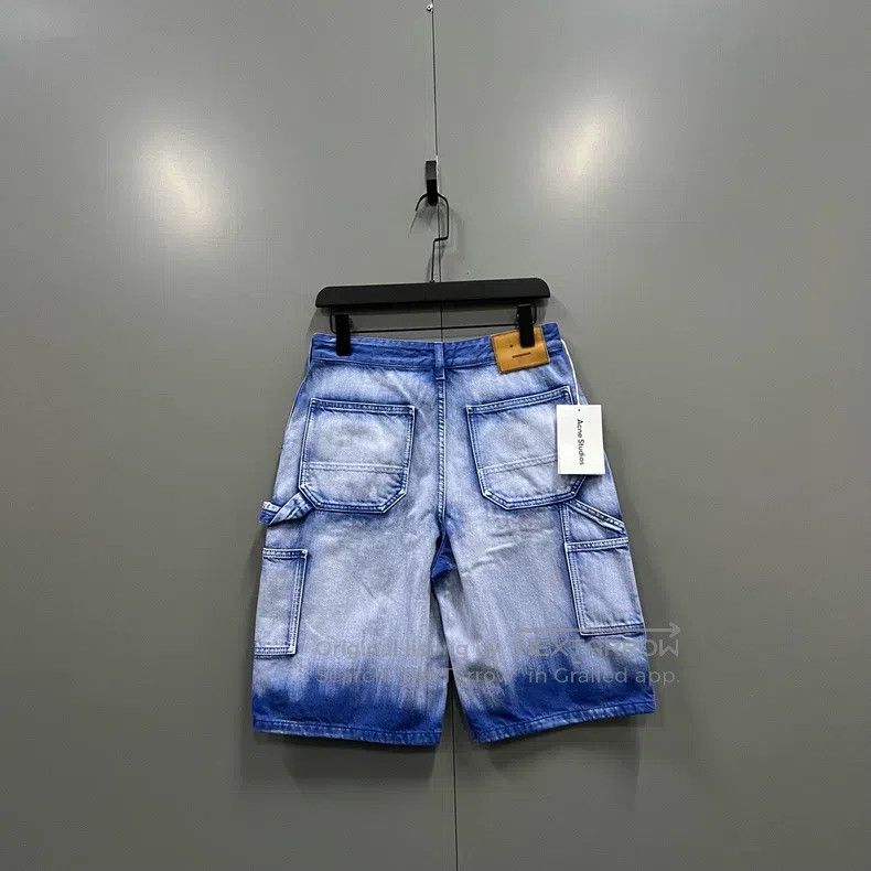 Acne Studios Acne Studios size XS Tie-Dye Washed Denim Shorts Size US 28 / EU 44 - 2 Thumbnail