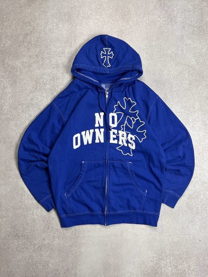 Vintage No Owners Boxy Zip Hoodie Y2K L Size US L / EU 52-54 / 3 - 1 Thumbnail