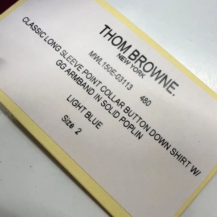Thom Browne Thom Browne Long Sleeve Button-Up Shirt -2507 Size US S / EU 44-46 / 1 - 3 Thumbnail