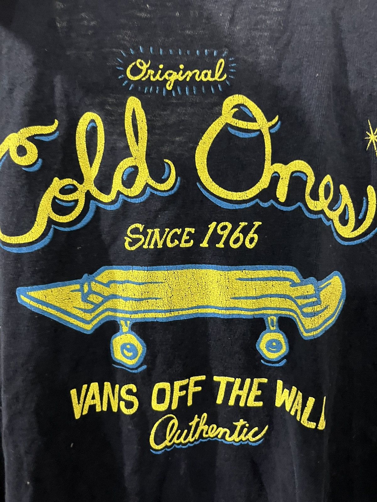 Vans Vintage Y2K Distressed Cropped Sleeves Cold Ones Vans Tee Size US XL / EU 56 / 4 - 5 Thumbnail