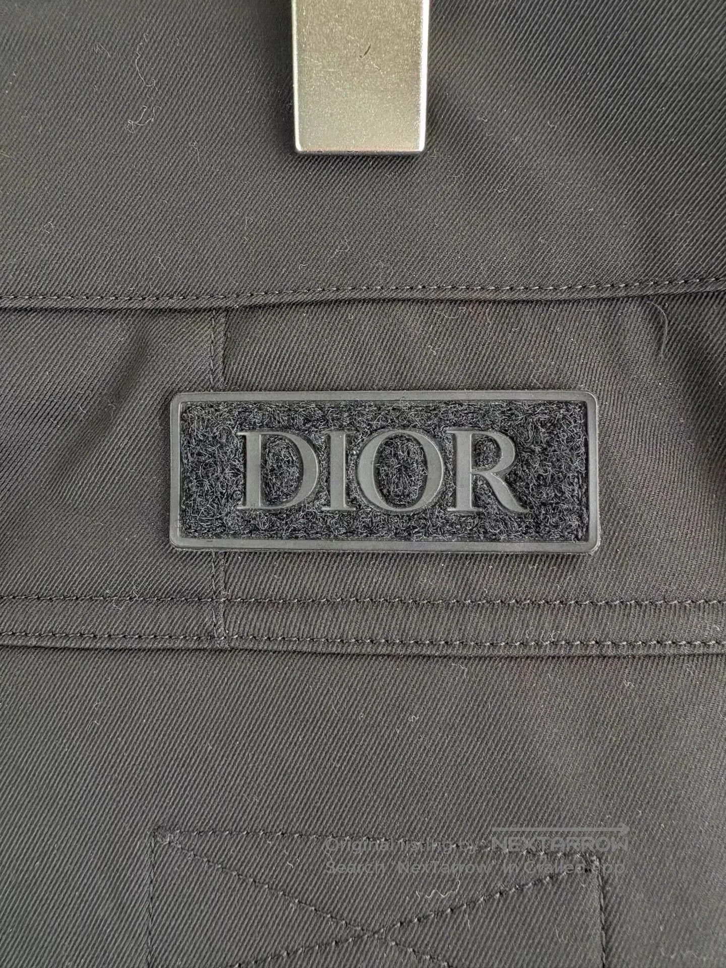 Dior Black Cargo Pants with Side Pockets. Size US 42 / EU 58 - 3 Thumbnail
