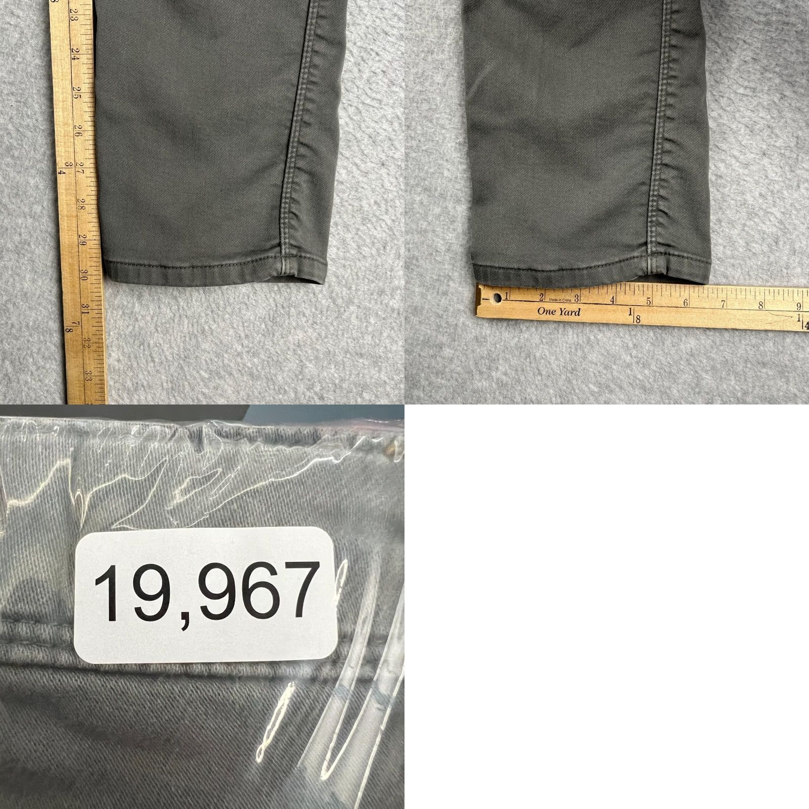 DUER DU/ER No Sweat N2X Slim Fit Taper Pants Grey Chino Mens 30x30 Stretch Size US 30 / EU 46 - 8 Thumbnail