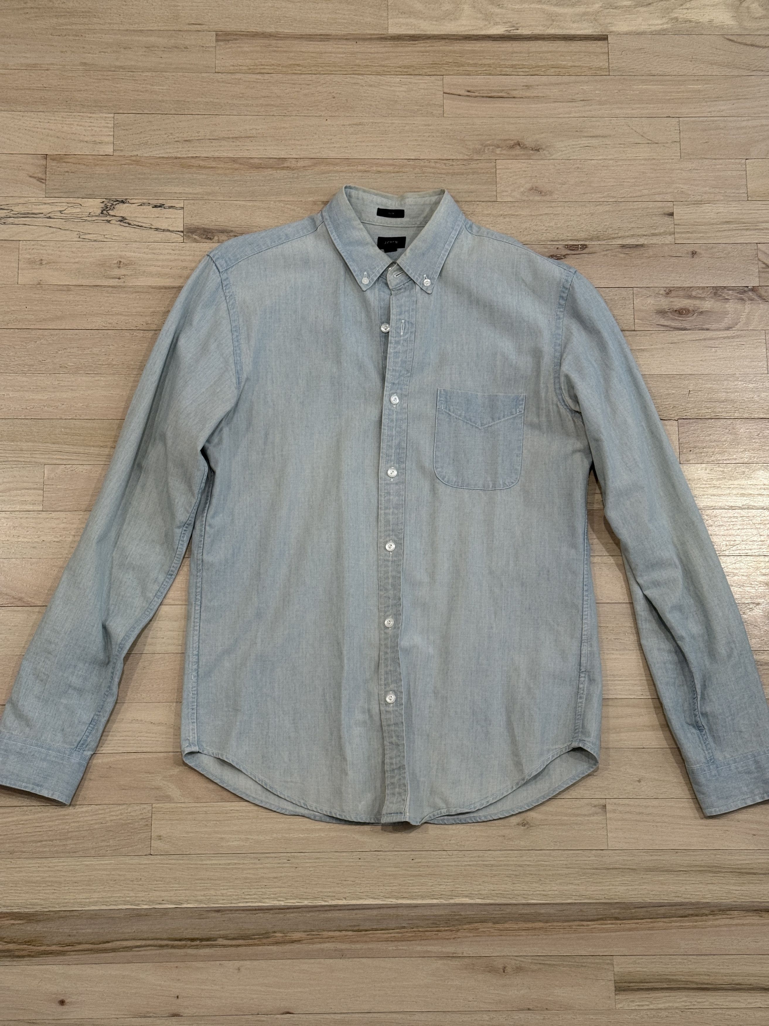 J.Crew J. Crew Chambray Shirt Size US M / EU 48-50 / 2 - 1 Thumbnail