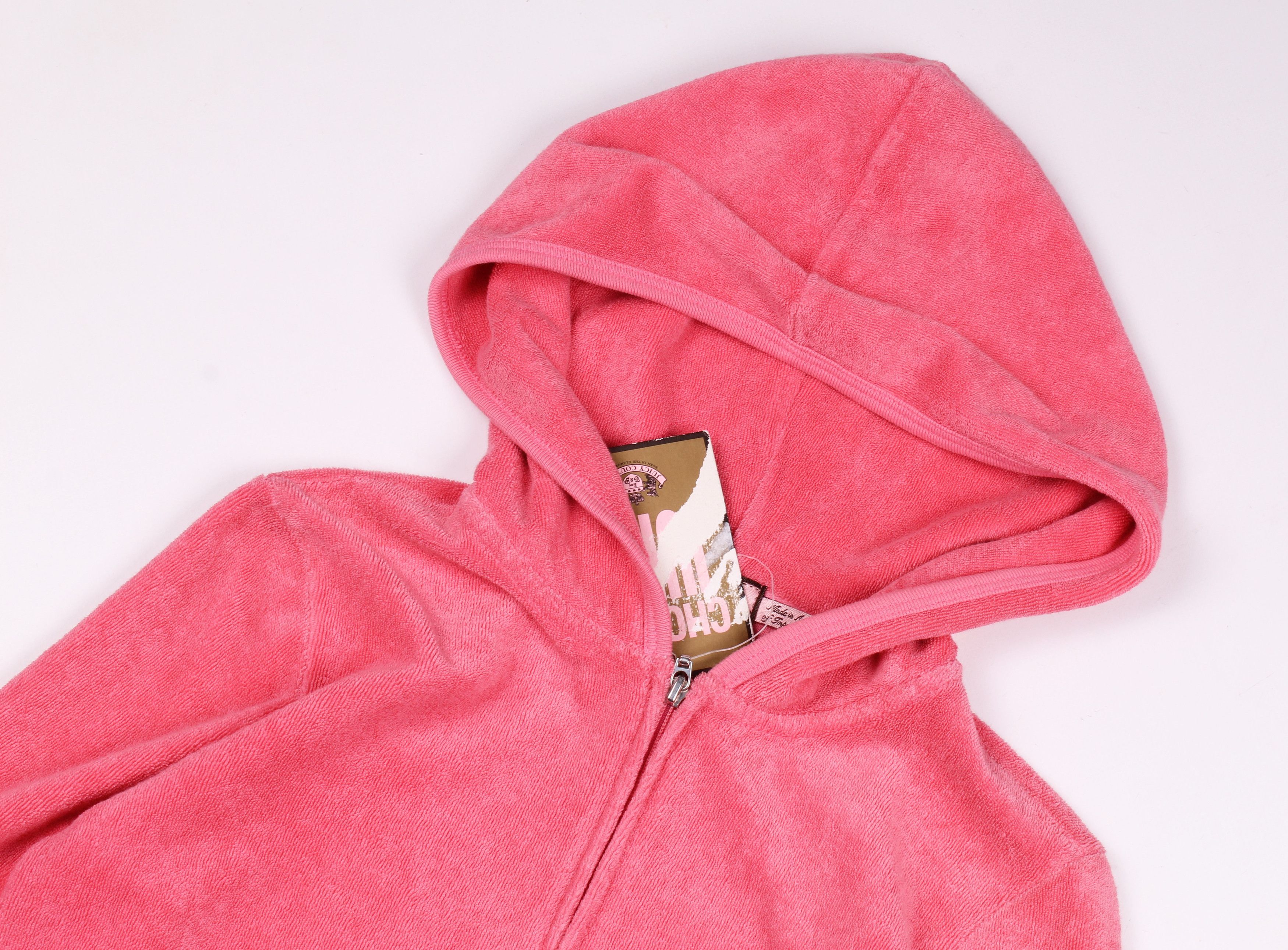 Juicy Couture × Vintage Juicy Couture Vintage Y2K Pink Sorbet Stars Hoodie Size XS / US 0-2 / IT 36-38 - 2 Thumbnail