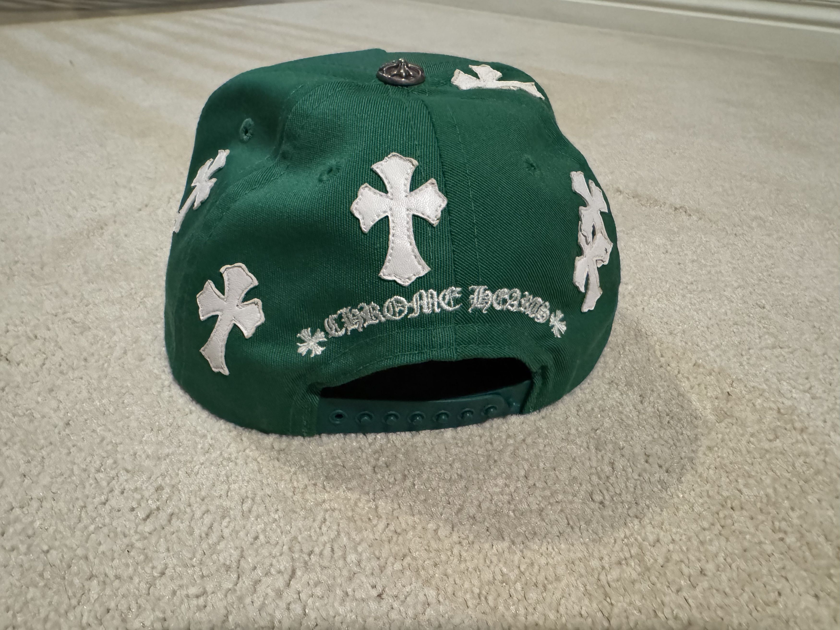 Chrome Hearts Chrome Hearts Green Cross Patch Hat Size ONE SIZE - 5 Thumbnail