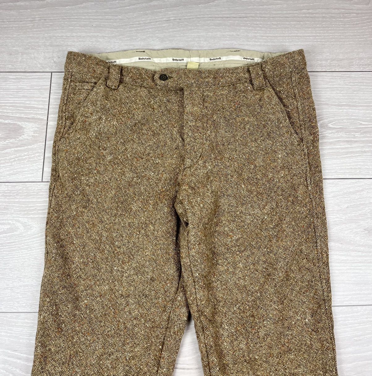 Belstaff Belstaff Black Prince Wool Tweed Moto Pants Size US 38 / EU 54 - 4 Thumbnail