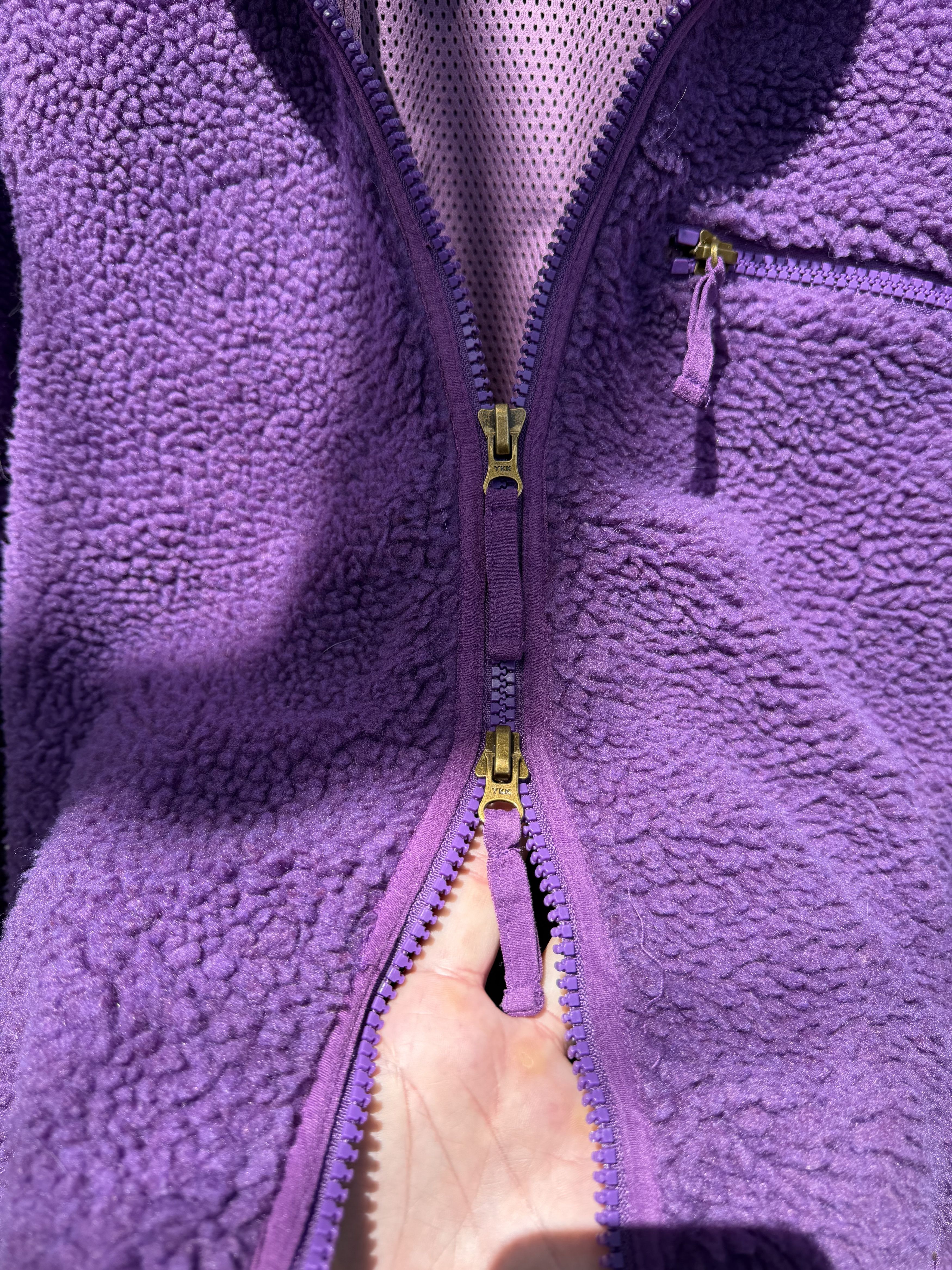 Stan Ray Stan Ray High Pile Fleece Zip-up Jacket in Purple Size Small Size US S / EU 44-46 / 1 - 22 Thumbnail