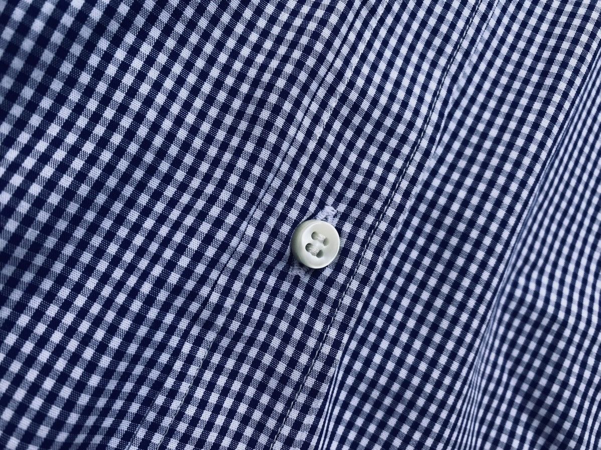 Brunello Cucinelli Brunello Cucinelli 🇮🇹 Blue Summer Gingham Shirt XXXL NWT Size US XXL / EU 58 / 5 - 7 Thumbnail