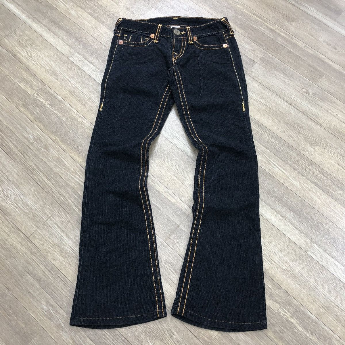 True Religion × Vintage Y2K Vintage True Religion Flared Courduroy Bootcut Pants Size 26" / US 2 / IT 38 - 17 Thumbnail