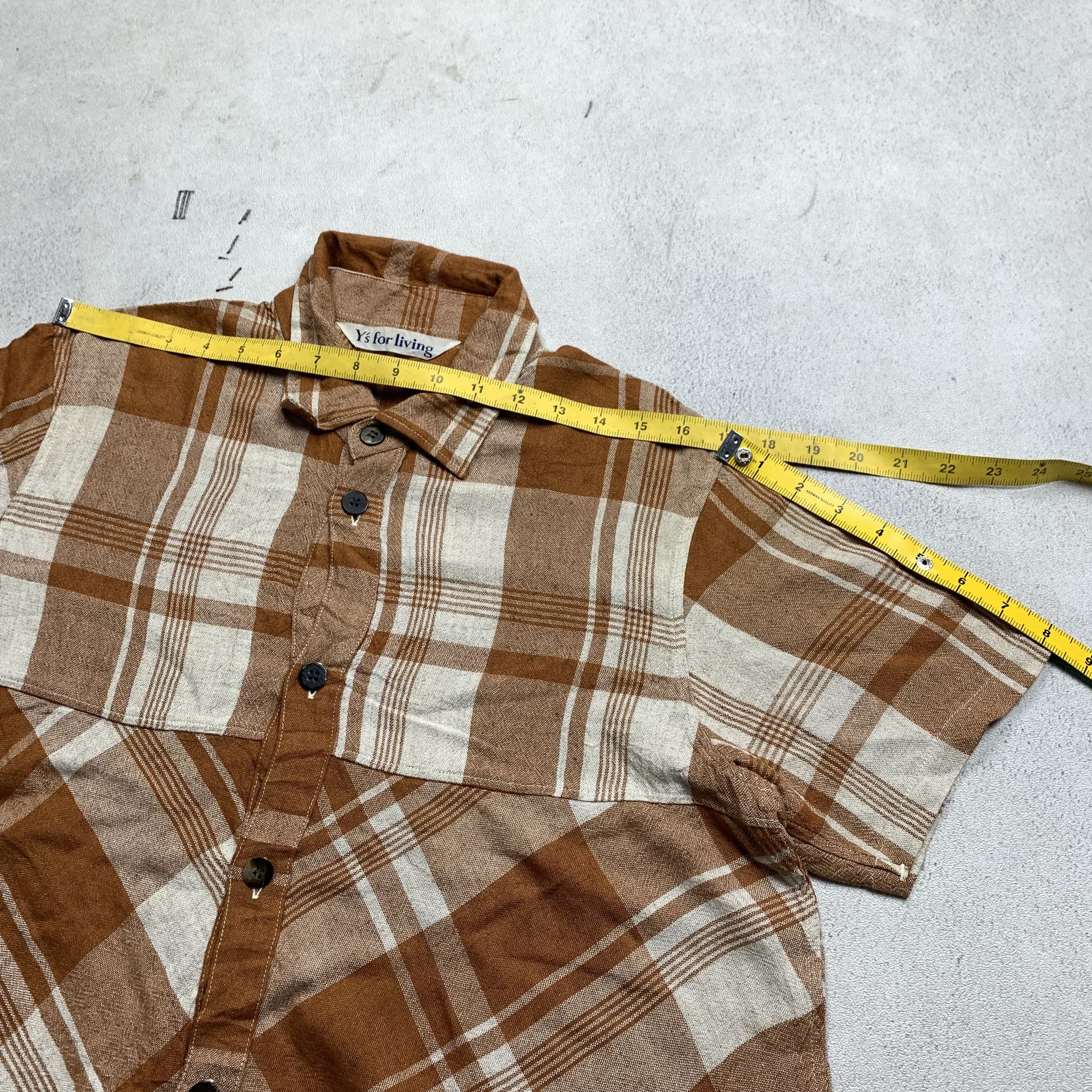 Yohji Yamamoto Y's Plaid Shirt Size S / US 4 / IT 40 - 9 Thumbnail