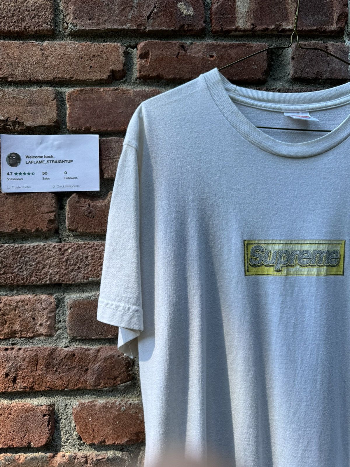 Supreme Supreme Bling Box Logo white FINAL PRICE DROP!! Size US L / EU 52-54 / 3 - 5 Thumbnail